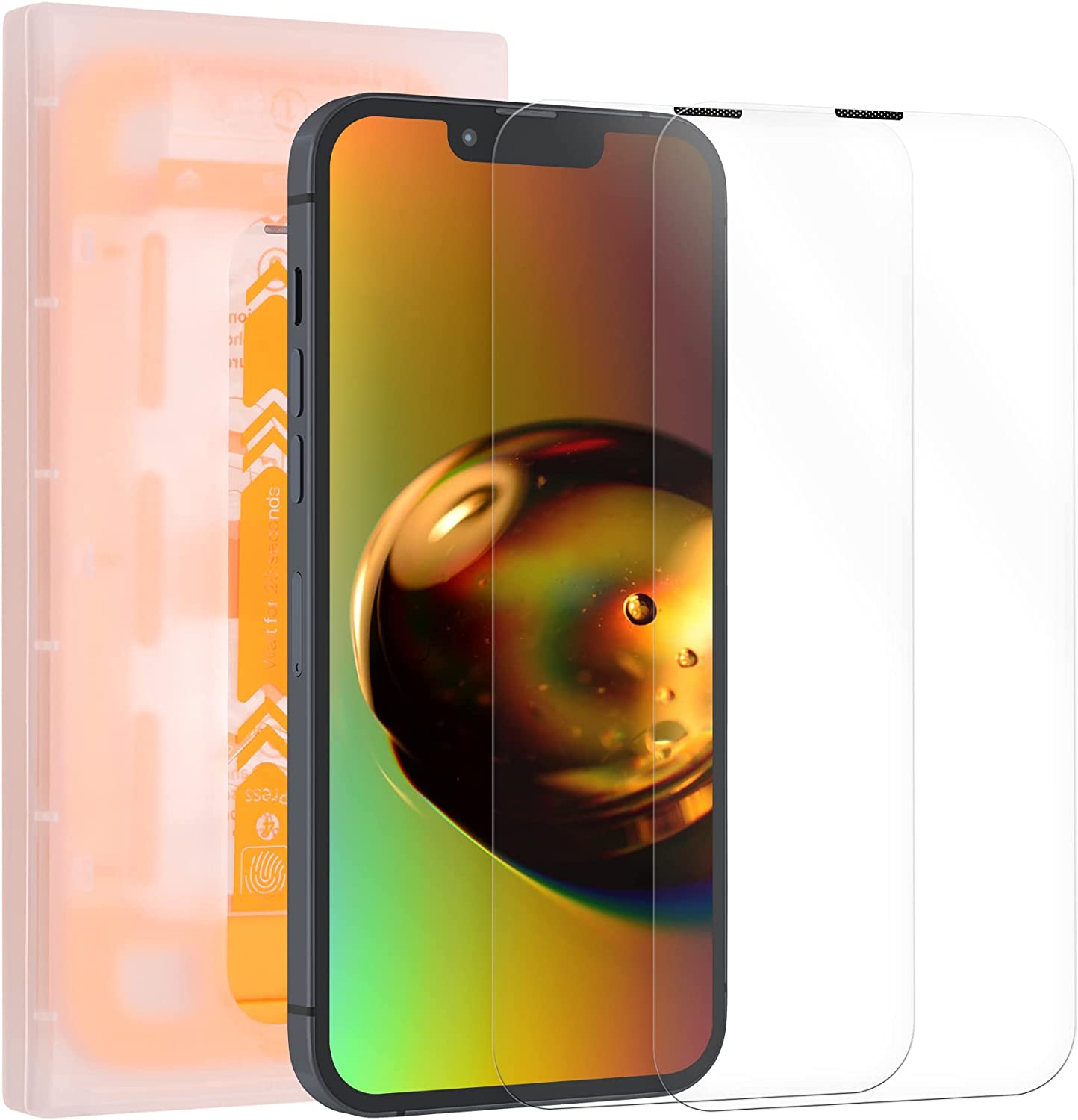 Kalibri iPhone 13 Pro Max - Full Screen Αντιχαρακτικό Γυαλί Οθόνης - 2 Τεμάχια - Διάφανα - 59018.1