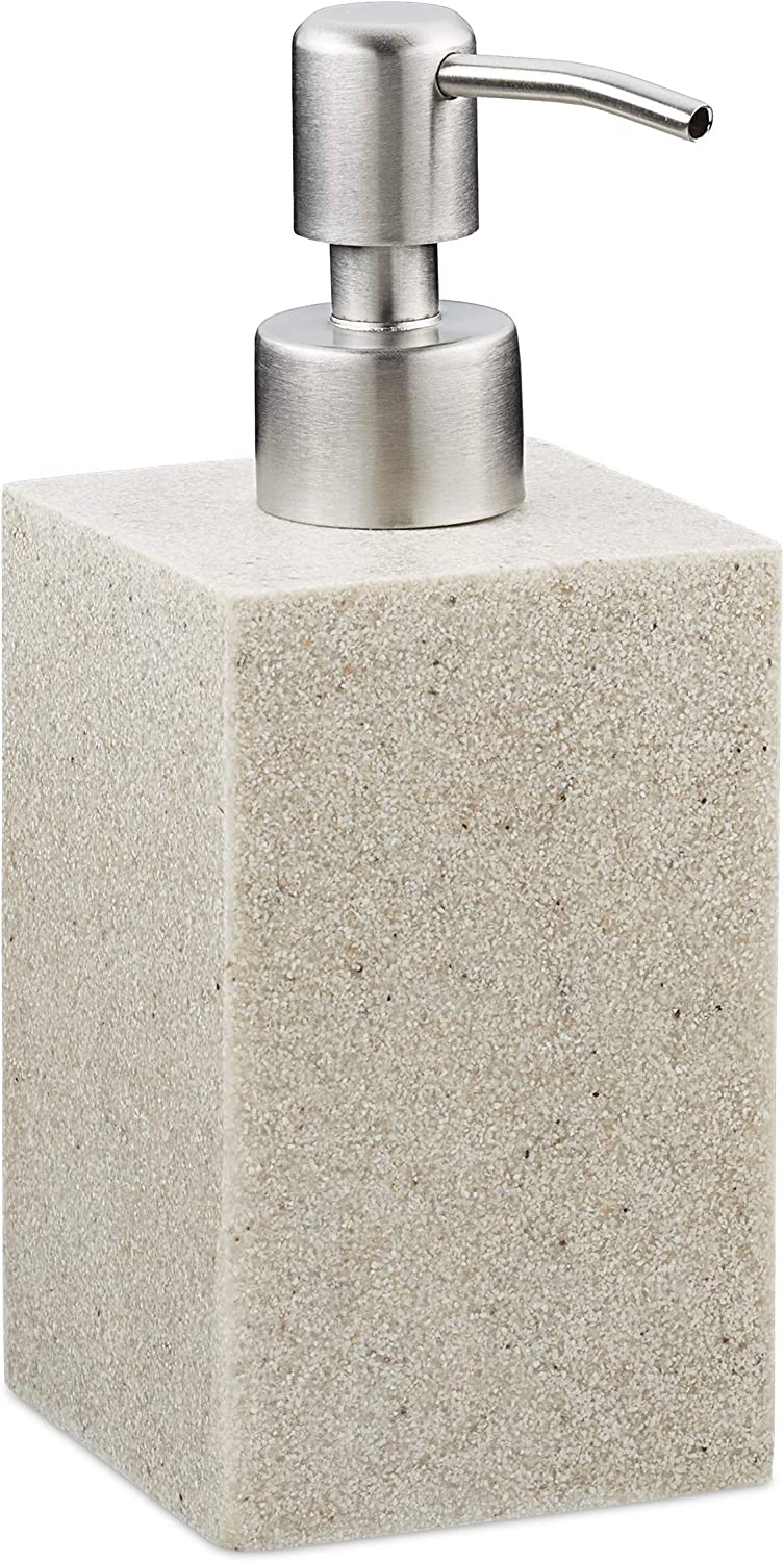 Relaxdays Σαπουνοθήκη Dispenser από Πολυρητίνη - Sand - 4052025908607