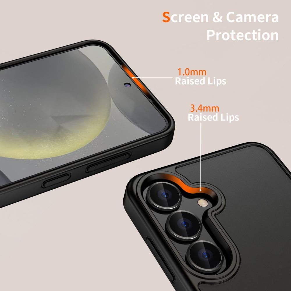 Tech - Protect Samsung Galaxy S25 MagMat Σκληρή Θήκη με Πλαίσιο Σιλικόνης - Matte Black