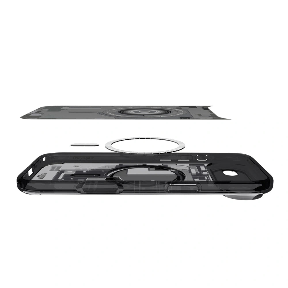 Spigen iPhone Air - Ultra Hybrid Mag - Σκληρή Θήκη με Πλαίσιο Σιλικόνης Και MagSafe - Zero One Black
