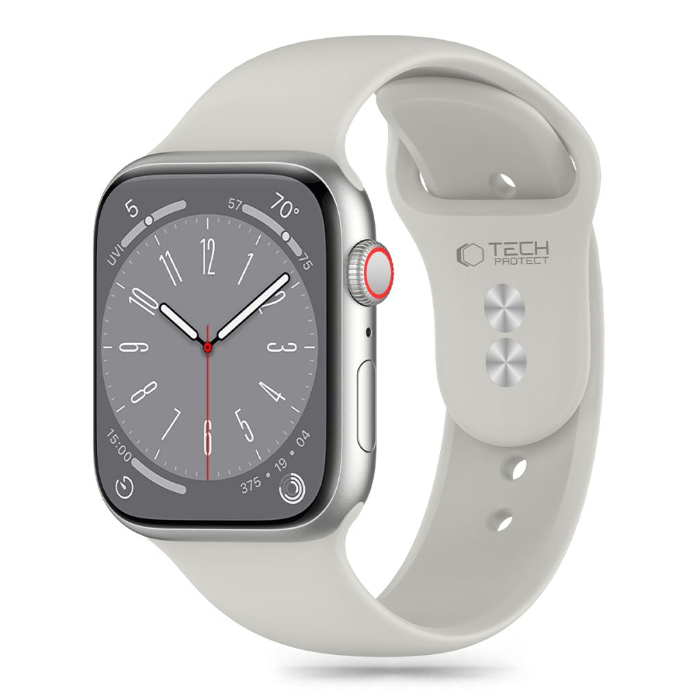 Tech-Protect Λουράκι Apple Watch 4/5/6/7/8/9/10/11 - SE (1/2/3) - ULTRA (1/2/3) - 44/45/46/49mm Silicone Σιλικόνης - Stone