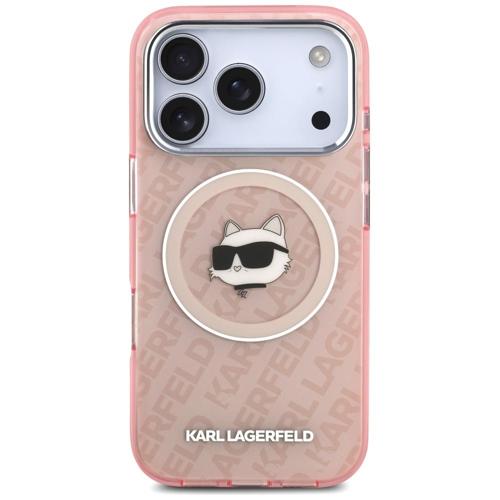 Karl Lagerfeld iPhone 17 Pro Max - IML Choupette Head Logo MagSafe - Σκληρή Θήκη με Πλαίσιο Σιλικόνης - Pink - KLHMP17XHMKBCHOP