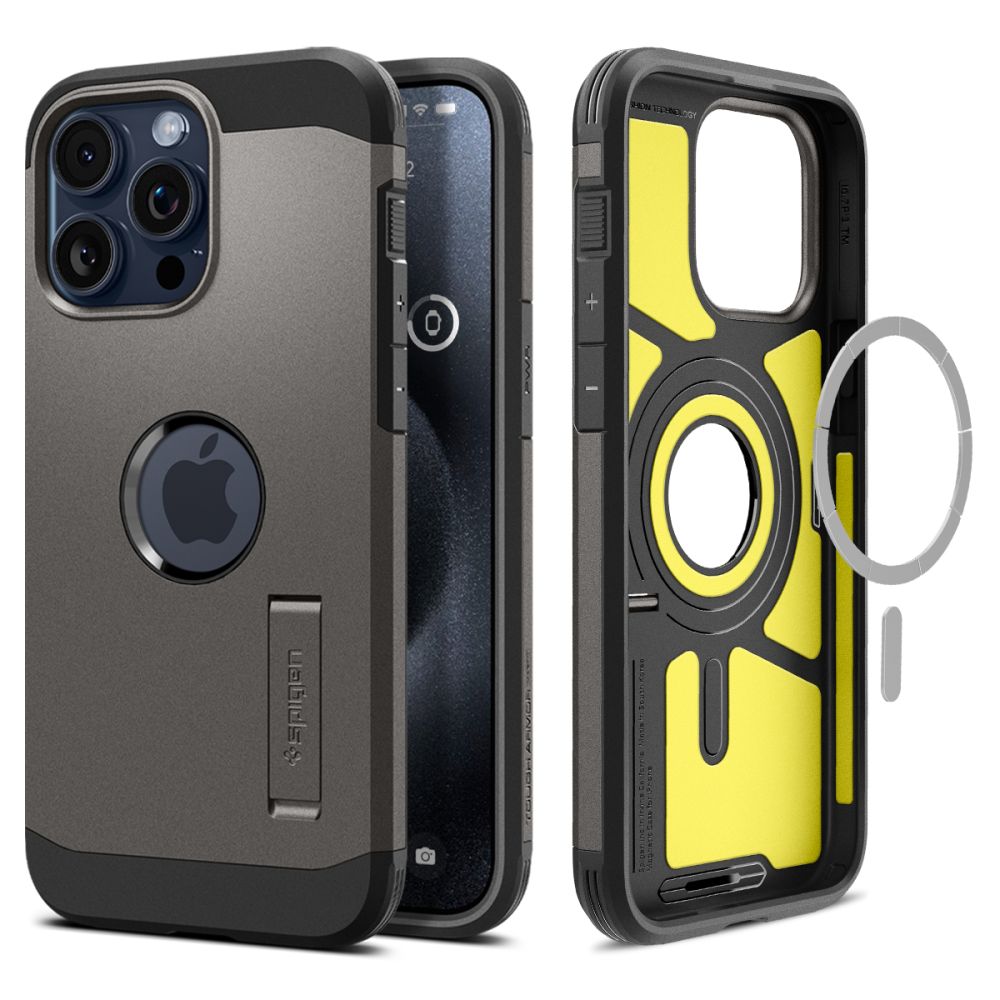 Spigen iPhone 15 Pro Max Tough Armor Mag Σκληρή Θήκη με MagSafe - Gunmetal