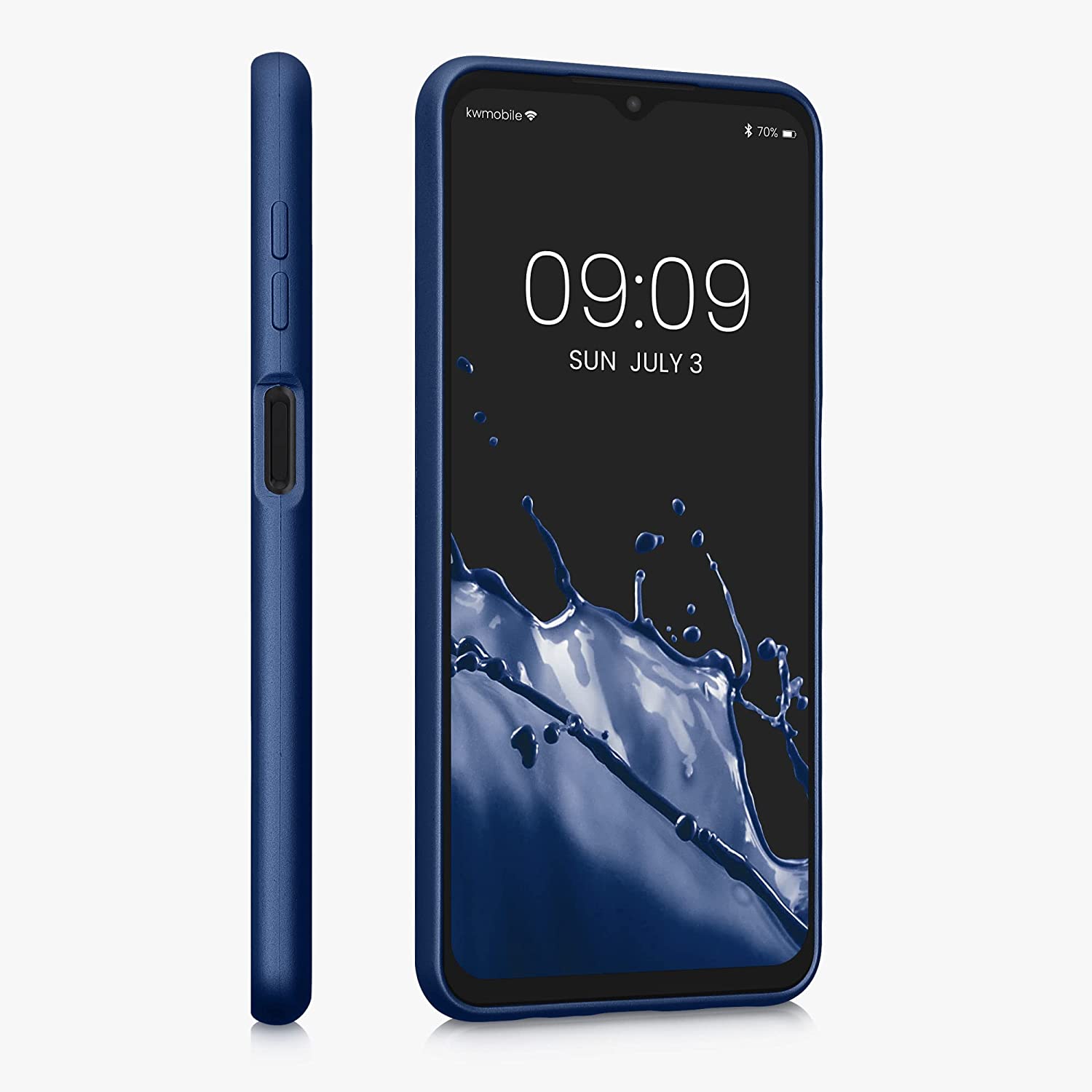 KW Samsung Galaxy A13 5G Θήκη Σιλικόνης TPU - Metallic Blue - 59741.64