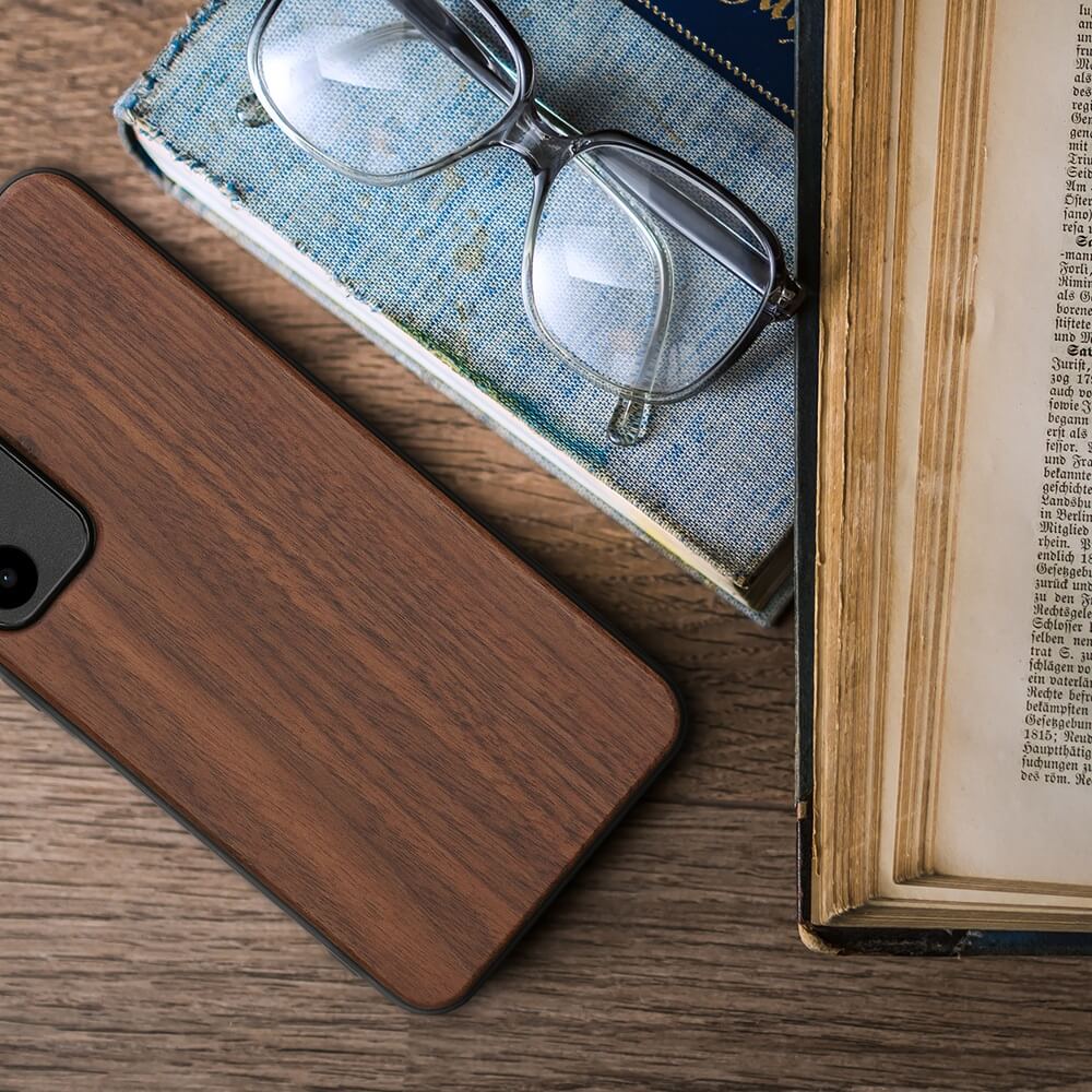 KW Samsung Galaxy A55 5G Θήκη από Φυσικό Ξύλο - Dark Brown
