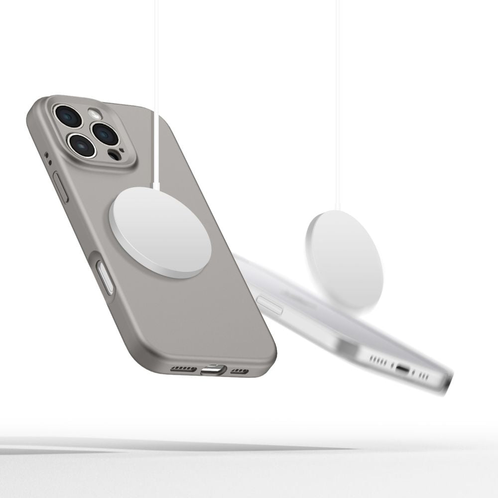 Tech-Protect iPhone 16 Pro Max Liquid Silicone - MagSafe Θήκη Σιλικόνης TPU - Stone Grey