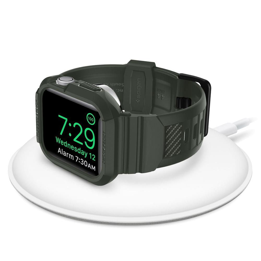 Spigen Λουράκι Apple Watch 4 / 5 / 6 / SE / SE 2 44mm Rugged Armor Pro - Military Green