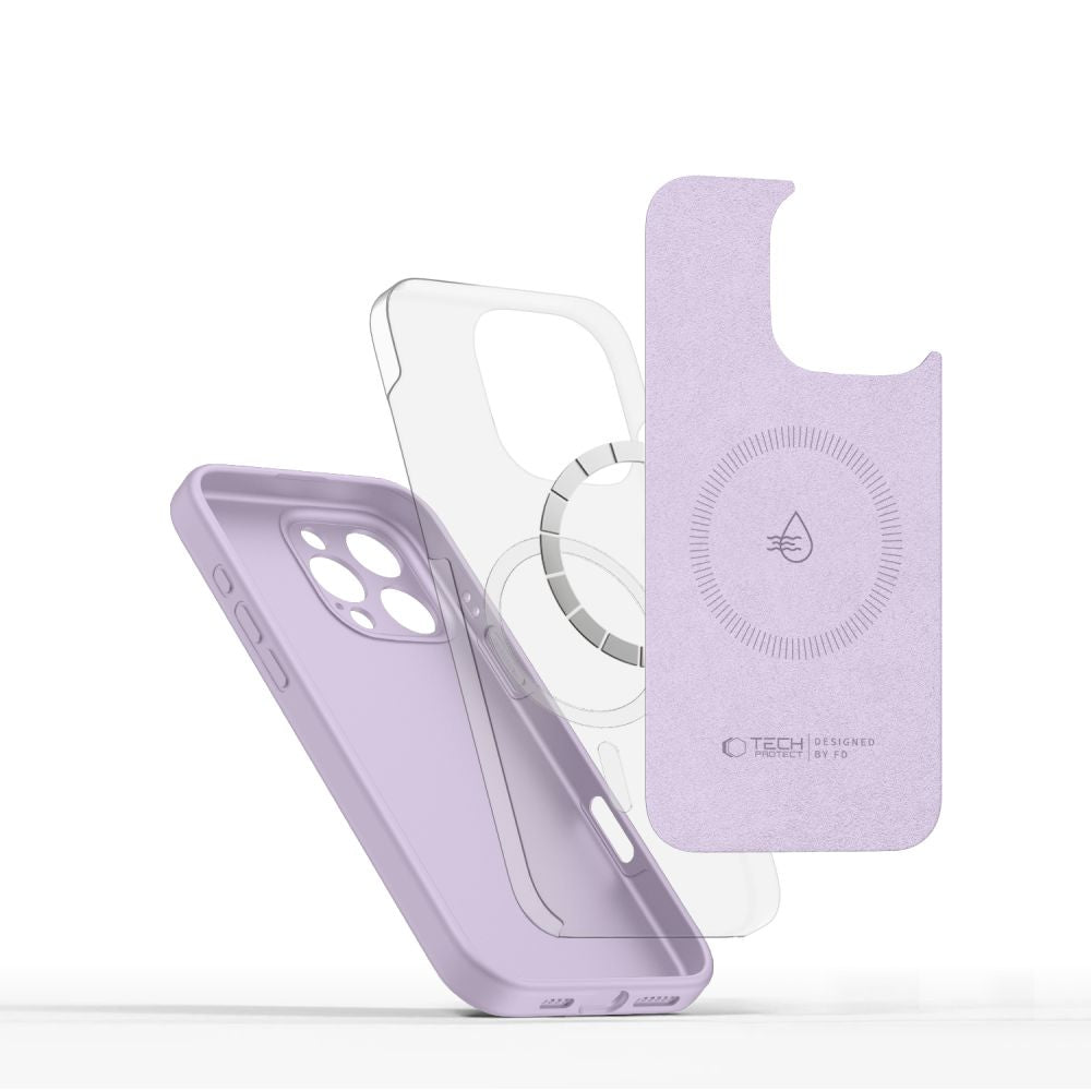 Tech-Protect iPhone 16 Pro Max Liquid Silicone - MagSafe Θήκη Σιλικόνης TPU - Mauve
