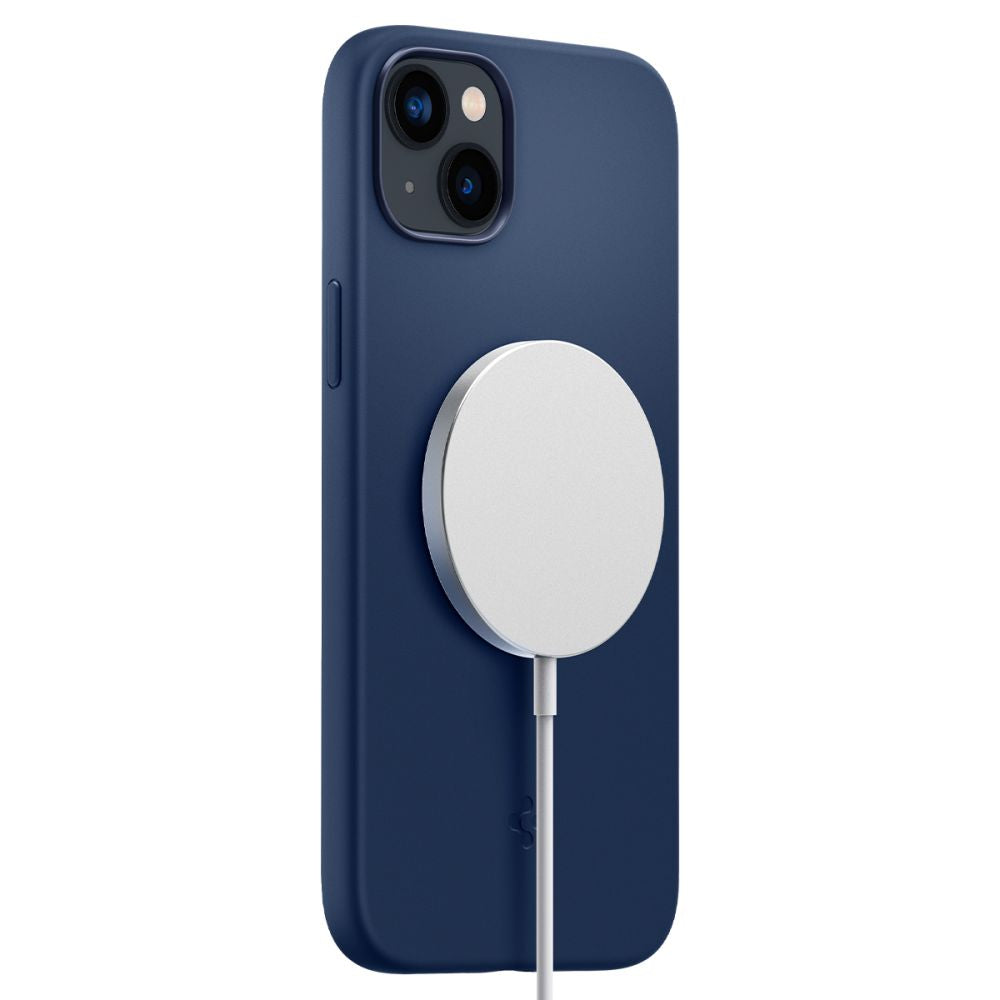 Spigen iPhone 14 Plus / iPhone 15 Plus Silicone Fit Mag Θήκη Σιλικόνης με MagSafe - Navy Blue - ACS04921