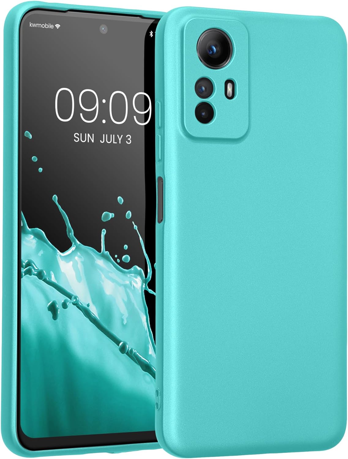 KW Xiaomi Redmi Note 12S Θήκη Σιλικόνης TPU - Metallic Mint Green
