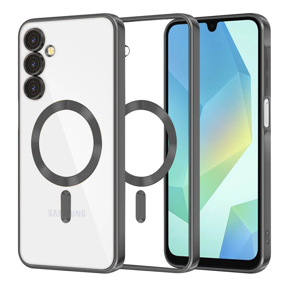 Techsuit Samsung Galaxy A16 4G / A16 5G - Luxury Crystal MagSafe - Θήκη Σιλικόνης - Black