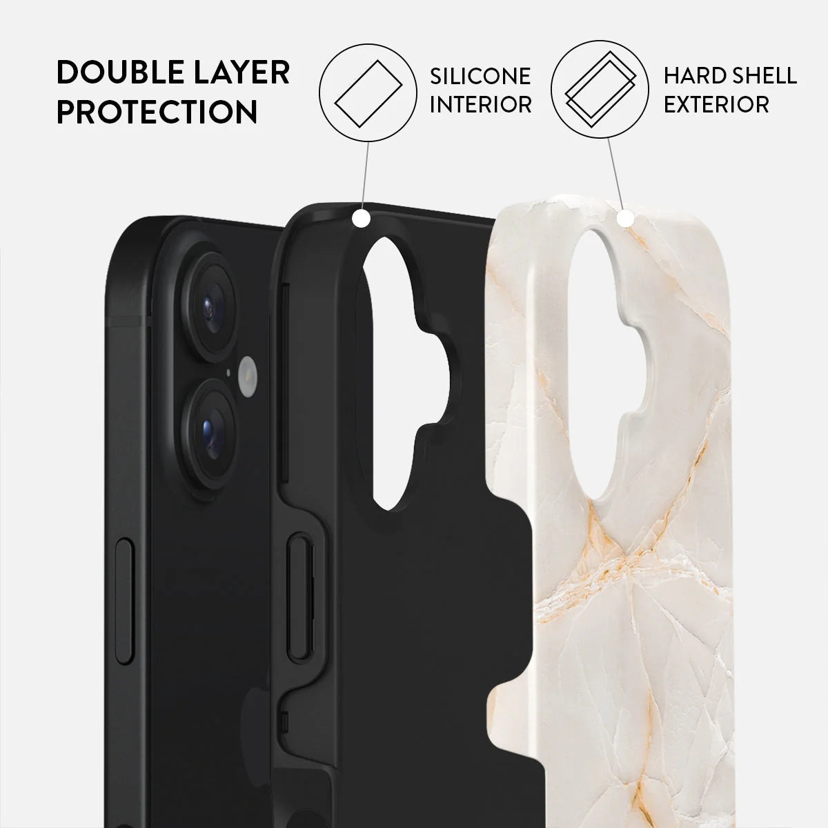 Burga iPhone 16 Plus Fashion Tough MagSafe Σκληρή Θήκη με MagSafe - Vanilla Sand