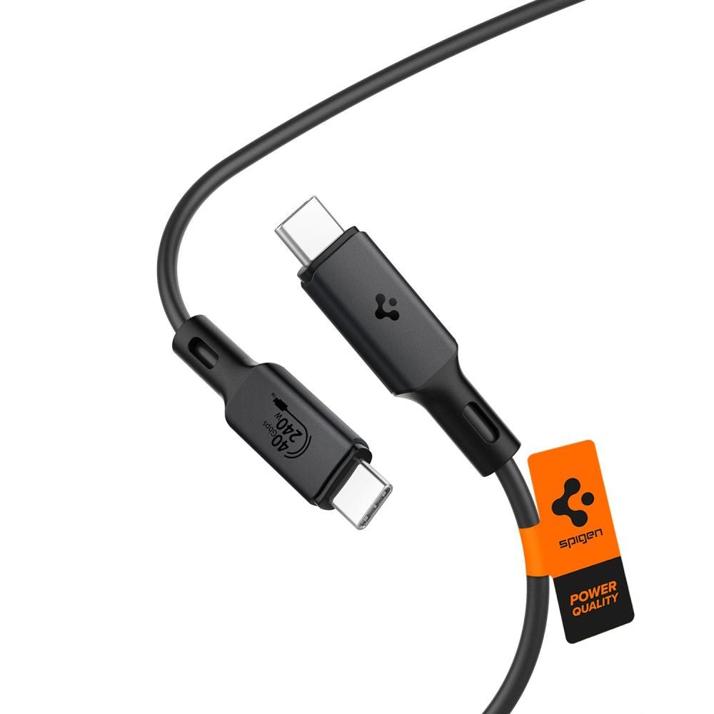 Spigen PB2203 ArcWire - Καλώδιο Γρήγορης Φόρτισης Type - C to Type - C 120cm - PD240W - Black