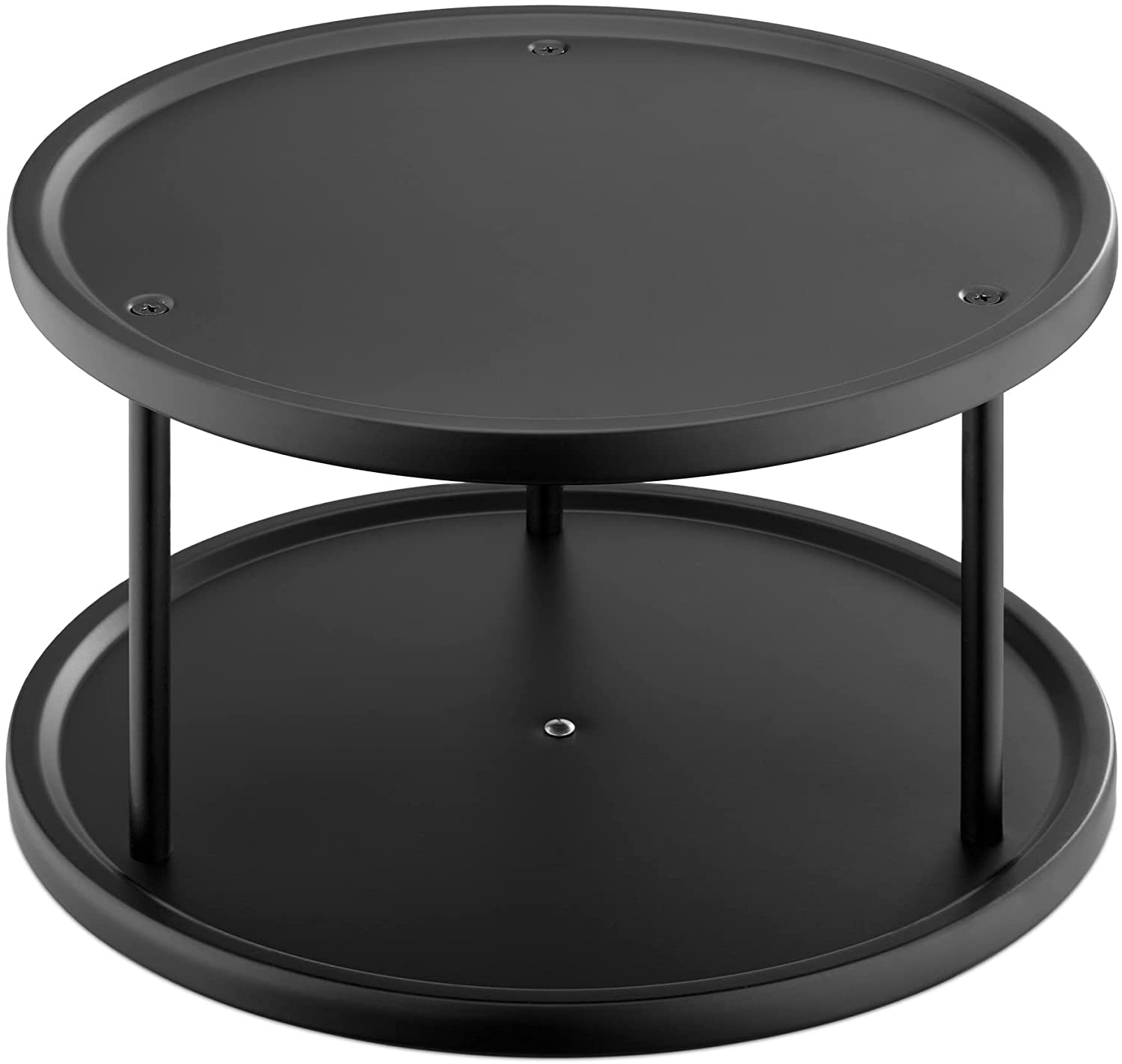 Navaris Περιστρεφόμενος Μεταλλικός Δίσκος με 2 Ράφια - Black - 56154.01