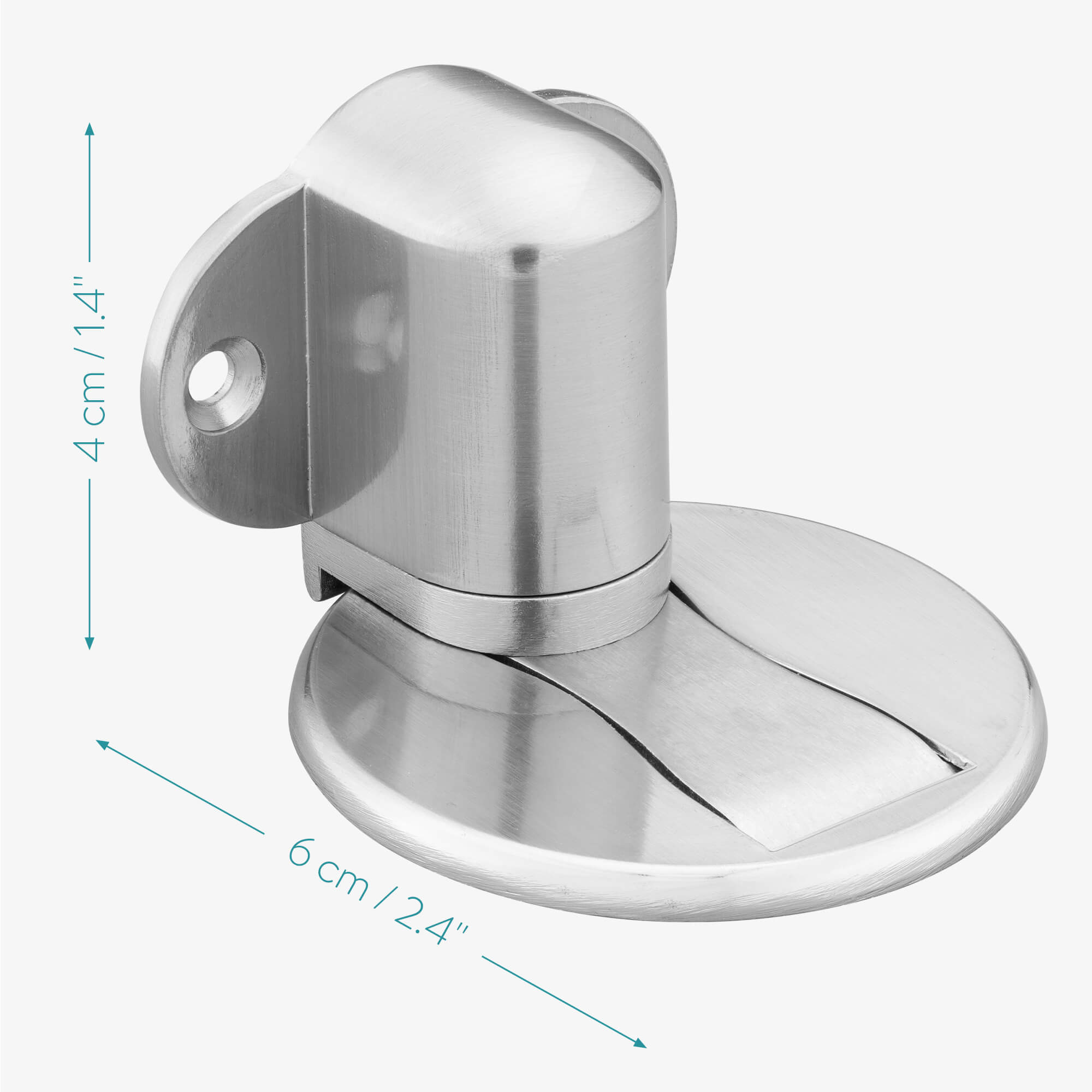 Navaris Μαγνητικό Στοπ Πόρτας - Silver - 56155.01