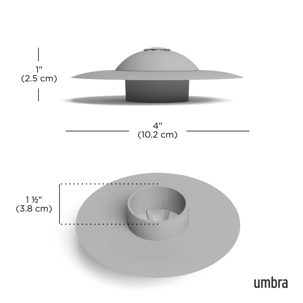 Umbra Flex Τάπα / Φίλτρο Νεροχύτη Σιλικόνης - Grey