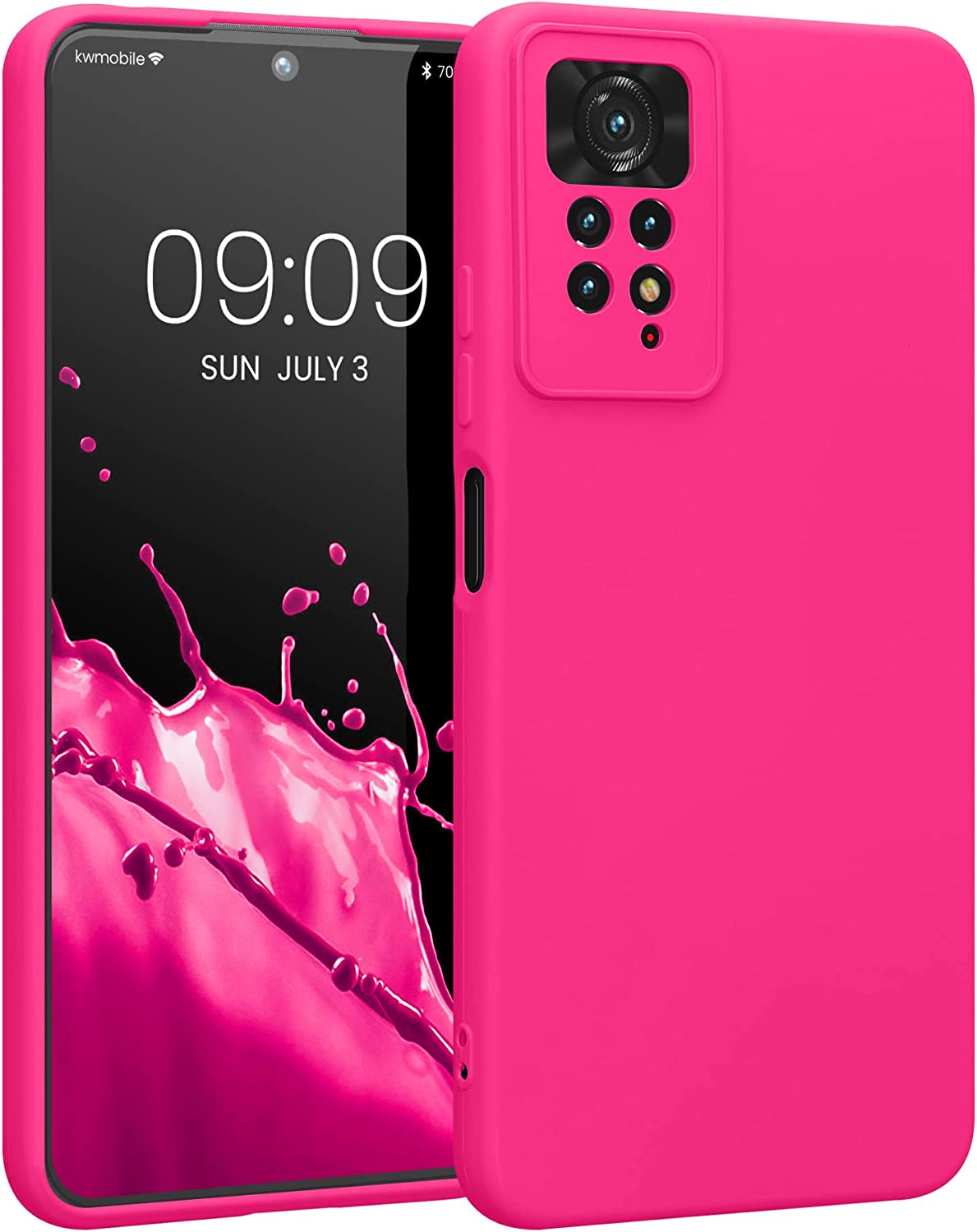 KW Xiaomi Redmi Note 11 Pro / Note 11 Pro 5G Θήκη Σιλικόνης Rubber TPU - Neon Pink - 57919.77