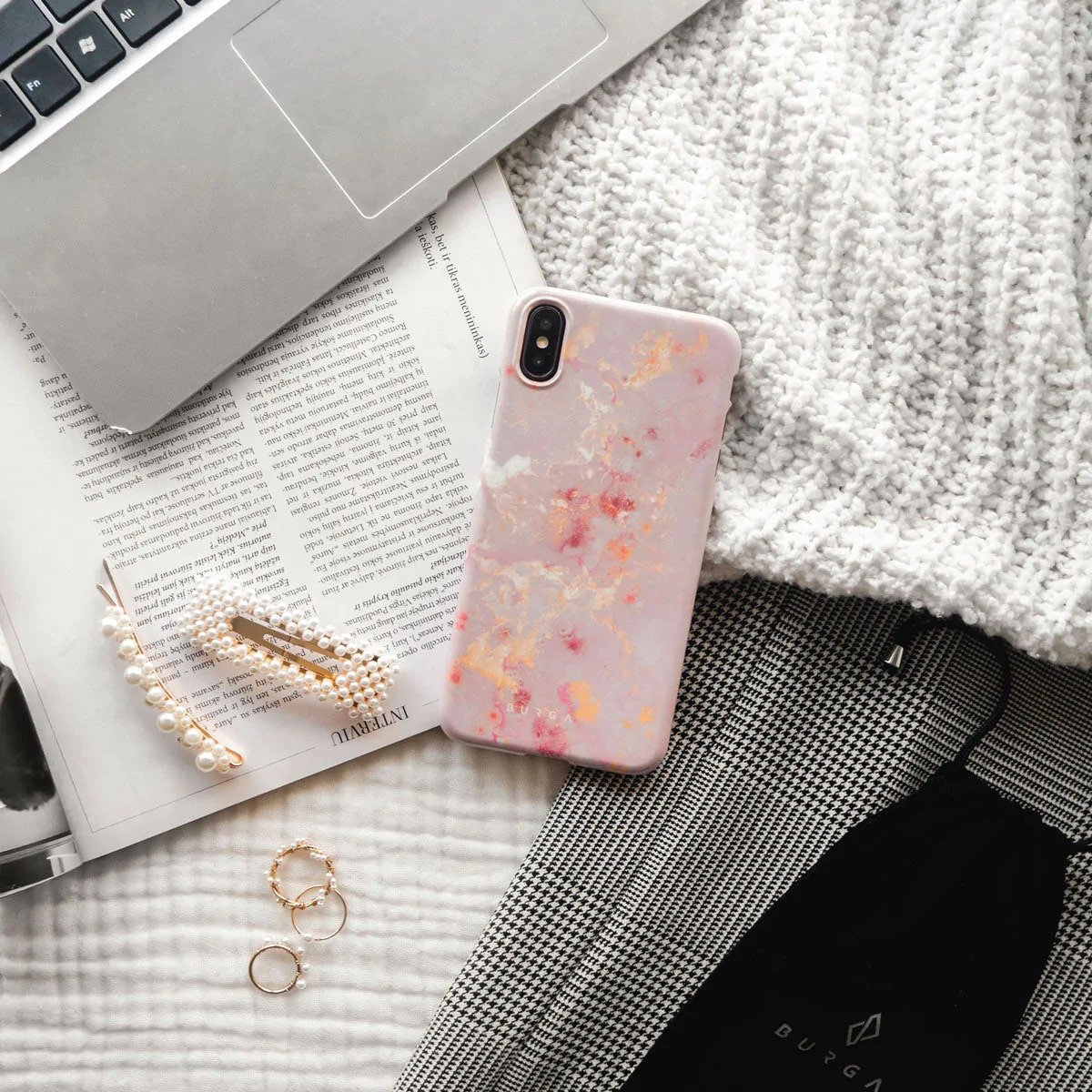 Burga iPhone 14 Plus Fashion Tough Σκληρή Θήκη - Golden Coral