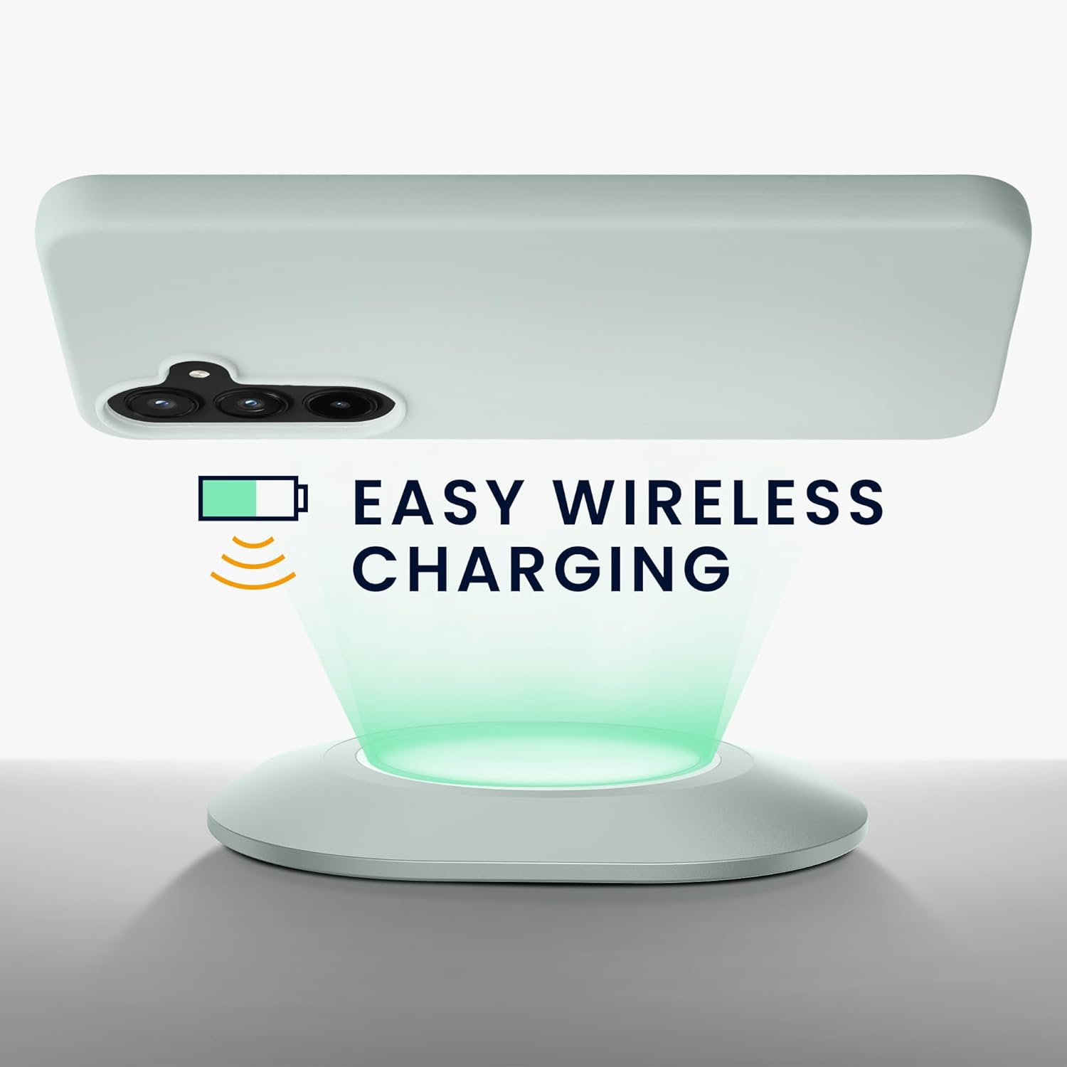 KW Samsung Galaxy A55 5G Λεπτή Θήκη Σιλικόνης TPU - Cool Mint