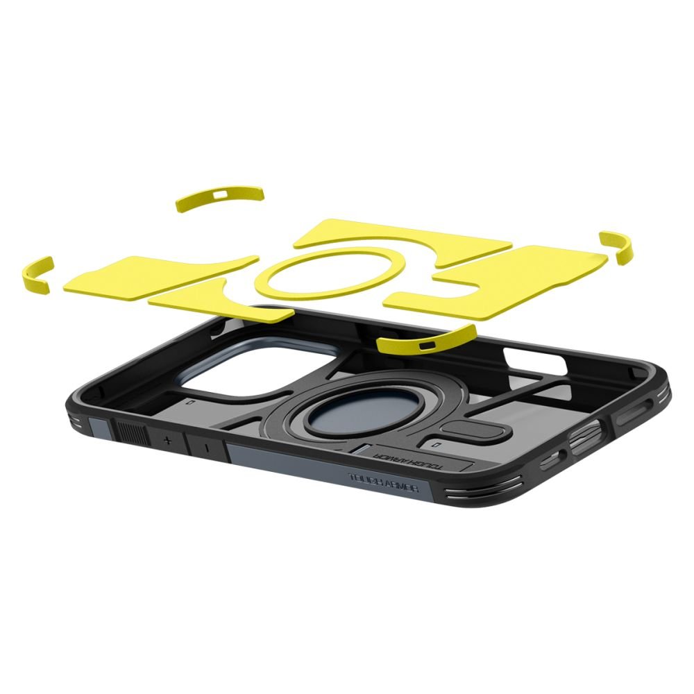 Spigen iPhone 16 Pro Tough Armor Mag Σκληρή Θήκη με MagSafe - Metal Slate