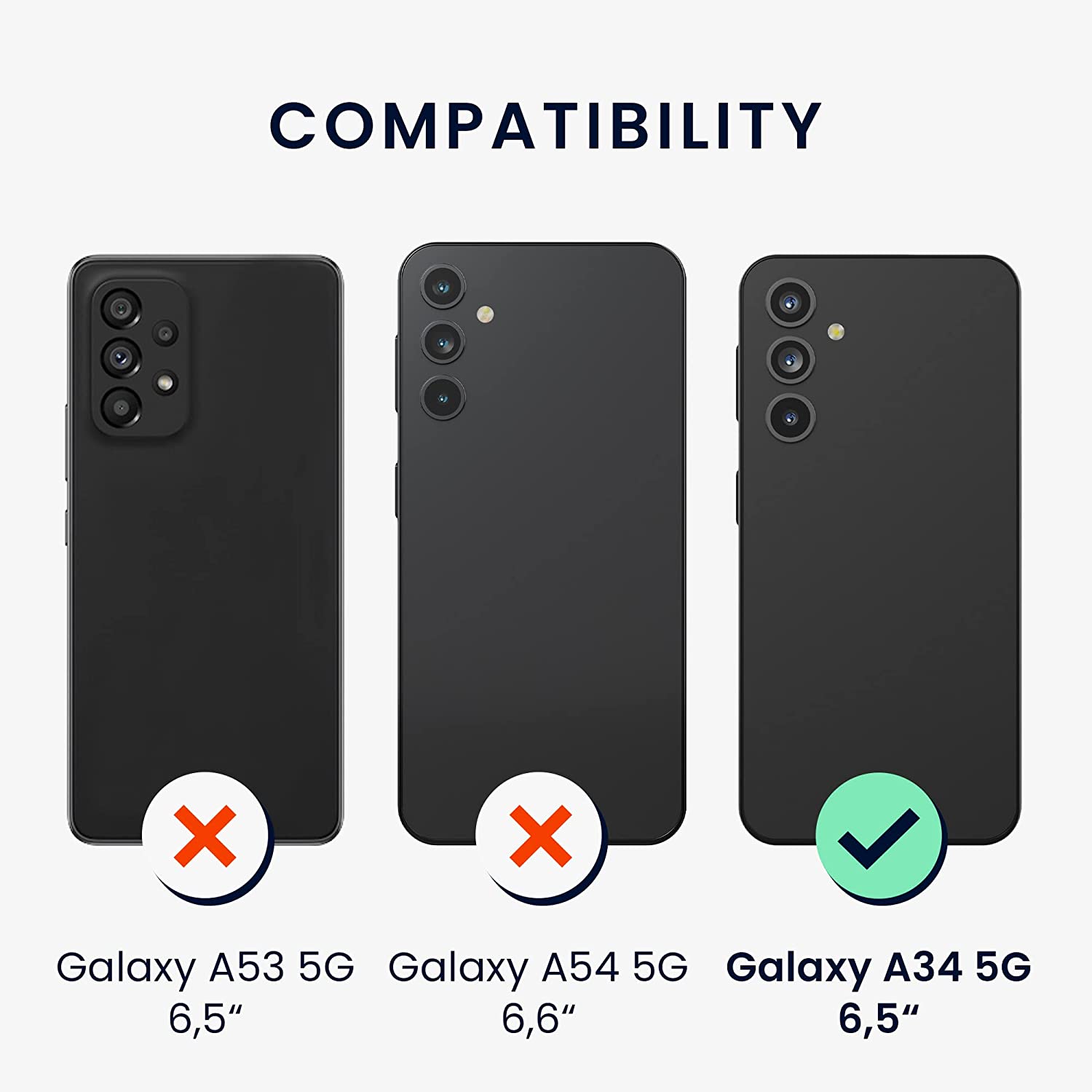 KW Samsung Galaxy A34 5G - 3 Μεμβράνες Προστασίας Οθόνης - Διάφανες - 60814.1
