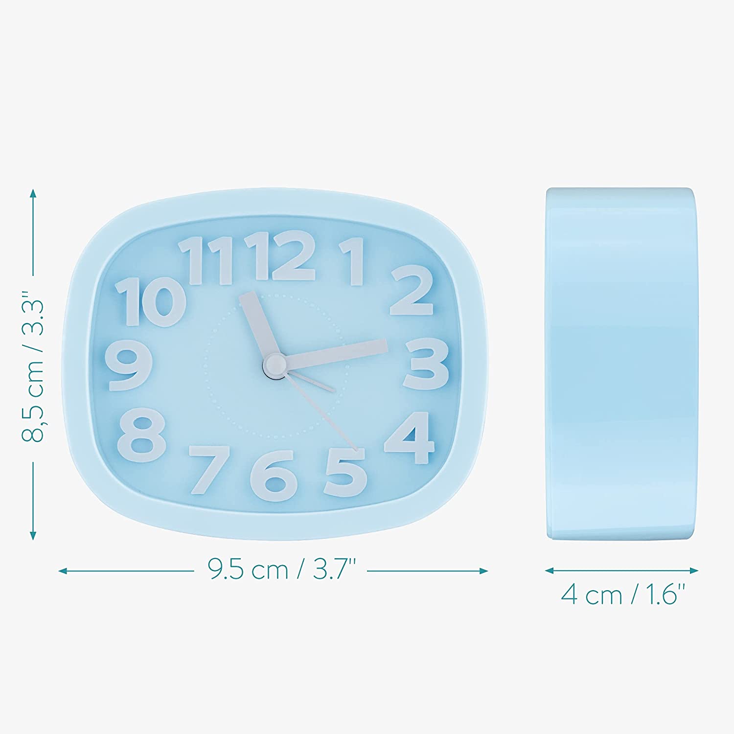 Navaris Παιδικό Αναλογικό Ρολόι και Ξυπνητήρι - Blue - 54911.23