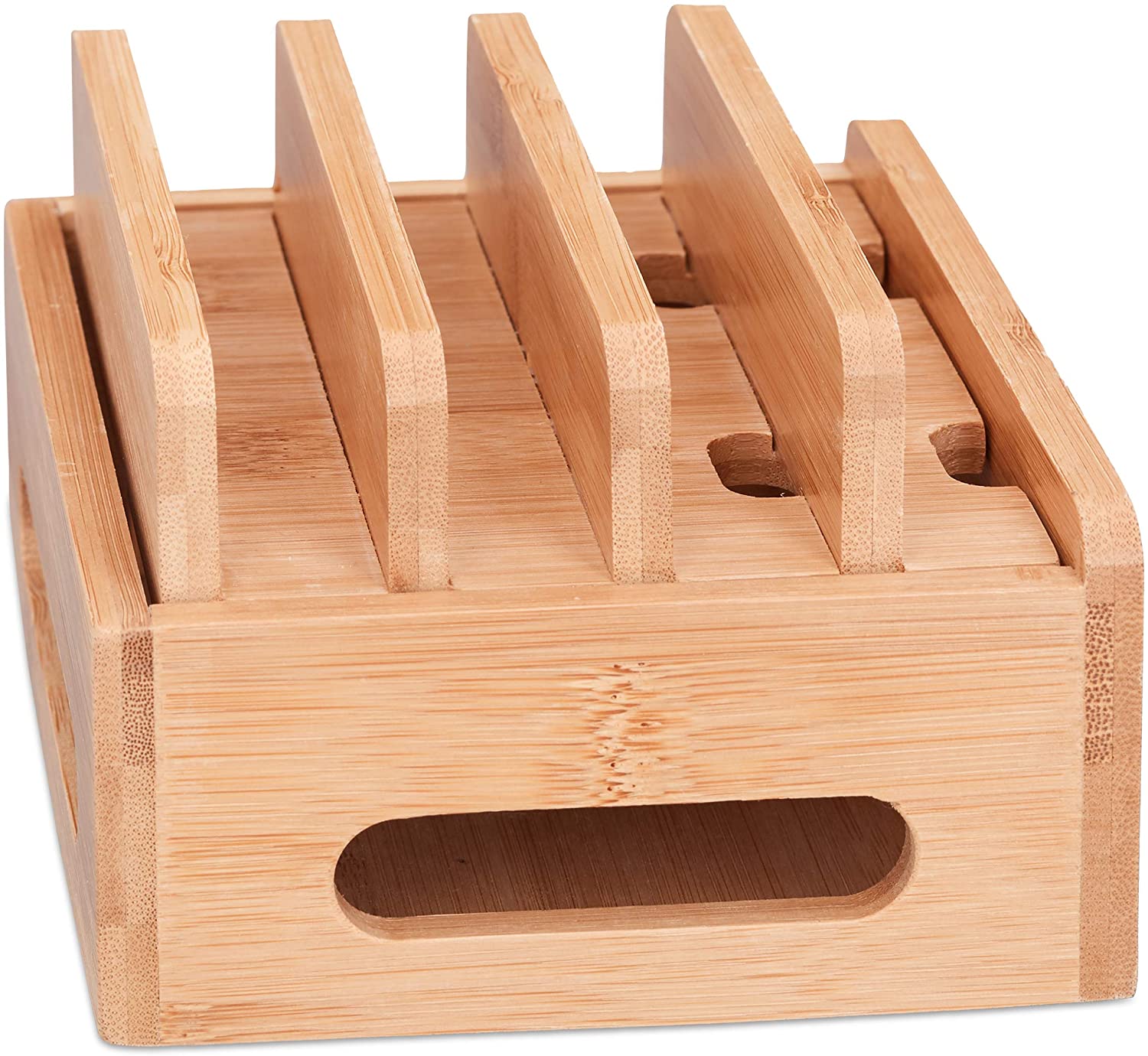 Relaxdays Επιτραπέζια Βάση για Φόρτιση Κινητών - Natural - 4052025221911