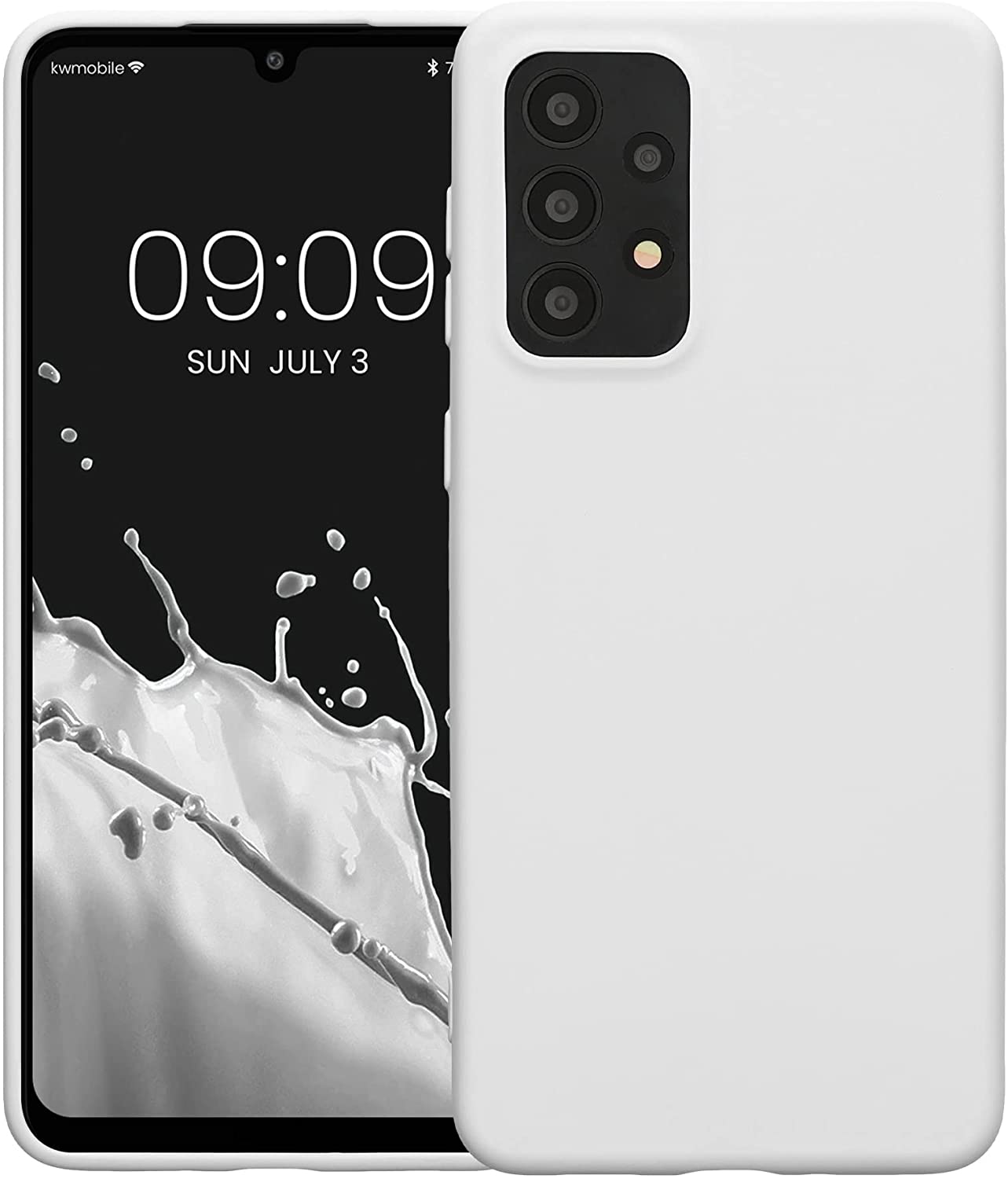 KW Samsung Galaxy A33 5G Θήκη Σιλικόνης Rubberized TPU - White Matte - 58050.48