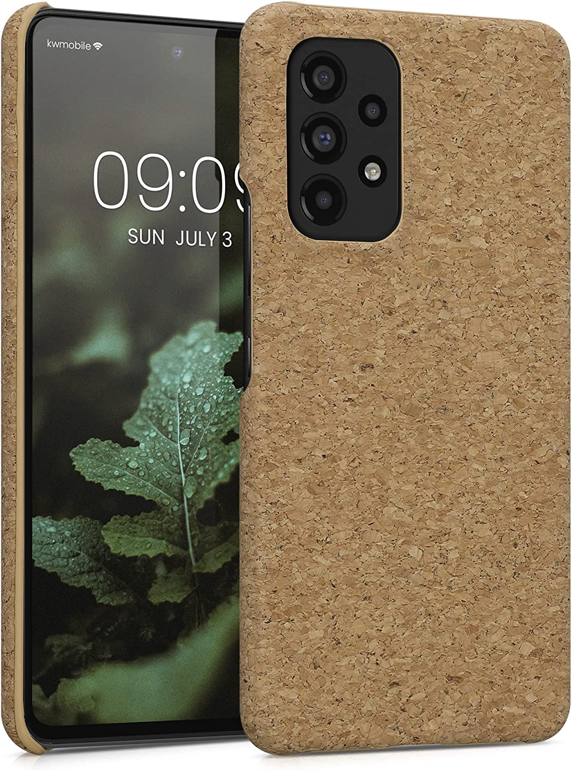 KW Samsung Galaxy A53 5G Σκληρή Θήκη από Φελλό - Light Brown - 58906.24