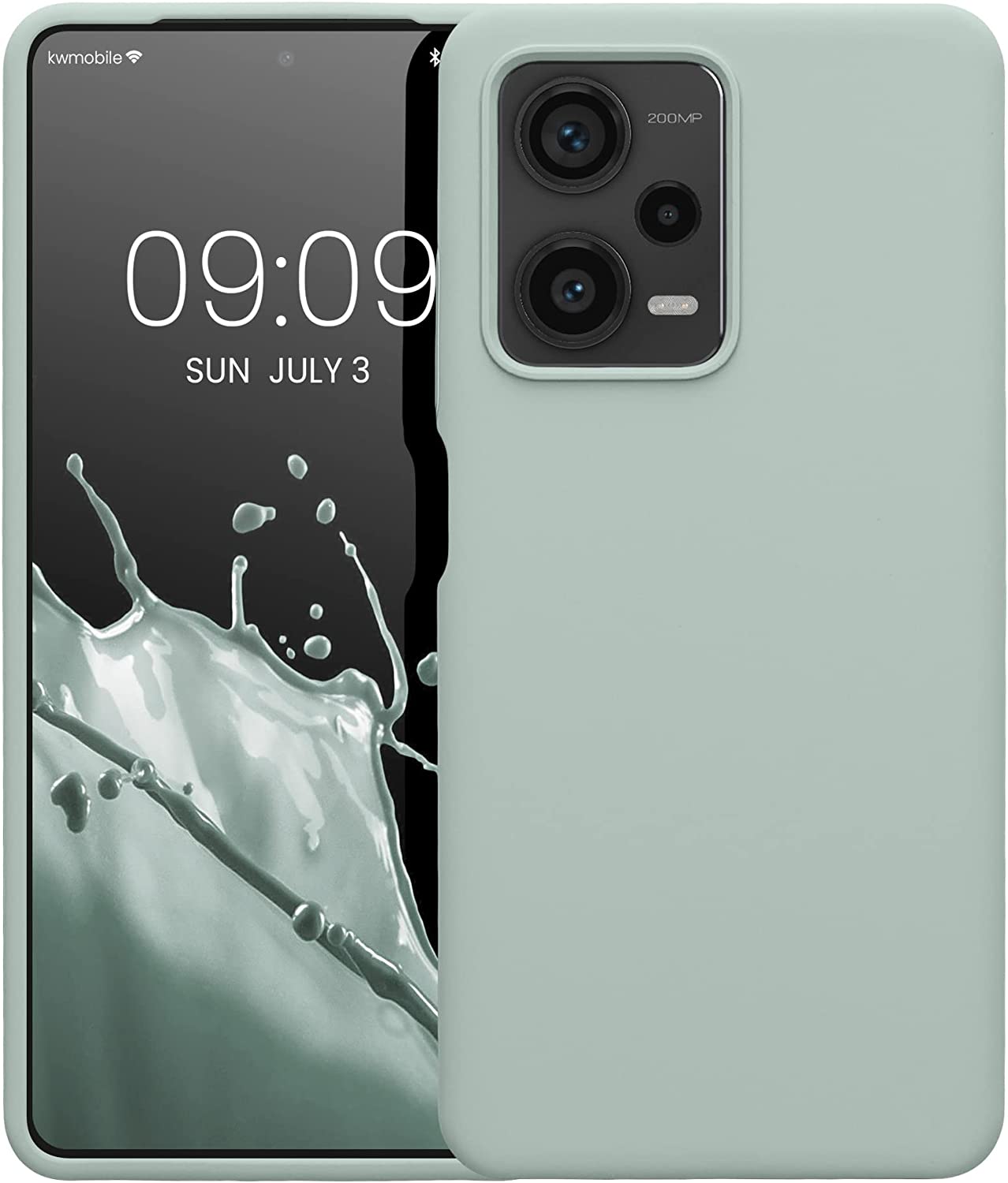 KW Xiaomi Redmi Note 12 Pro+ Θήκη Σιλικόνης Rubberized TPU - Cool Mint - 60691.200