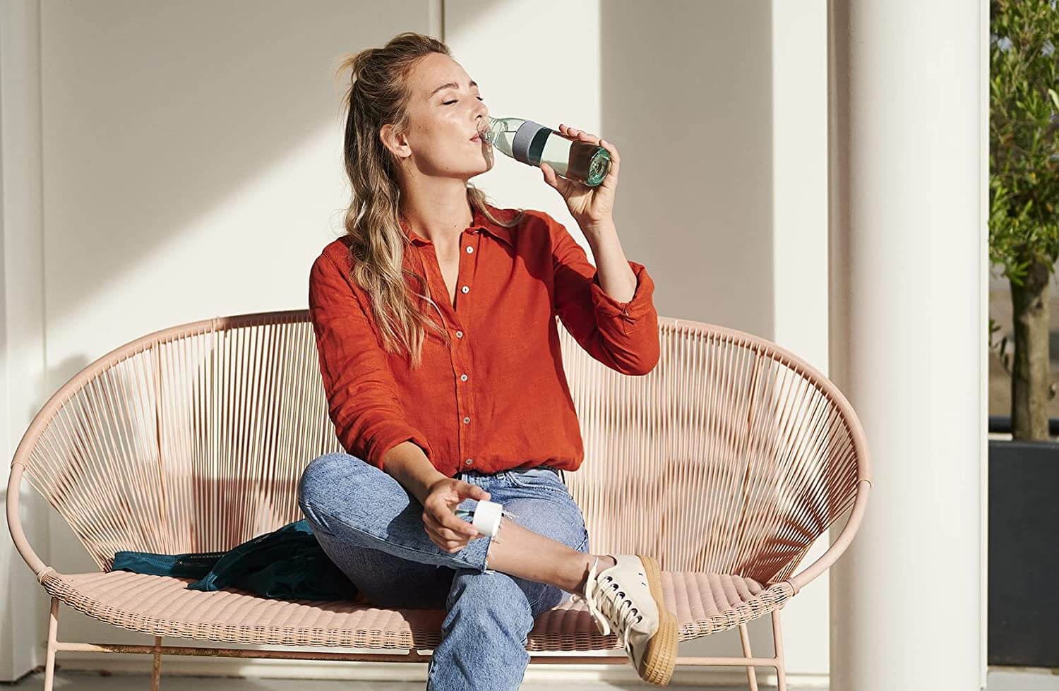 Mepal Water Bottle Ellipse - Πλαστικό Μπουκάλι Νερού - BPA Free - 500ml - Nordic Denim