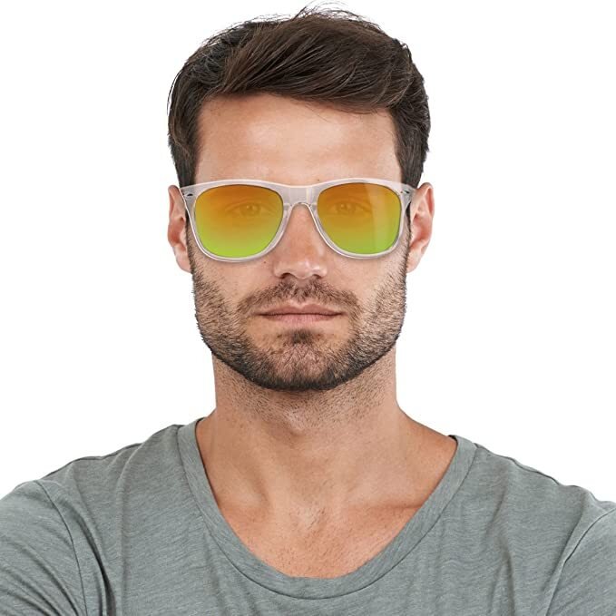 Navaris Unisex Γυαλιά Ηλίου - UV400 - Clear / Light Brown - 40731.03.09