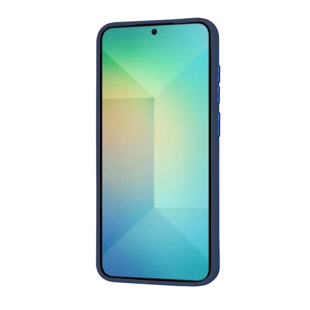 Techsuit Samsung Galaxy S25 - HaloFrost MagSafe Series - Σκληρή Θήκη με Πλαίσιο Σιλικόνης - Deep Blue