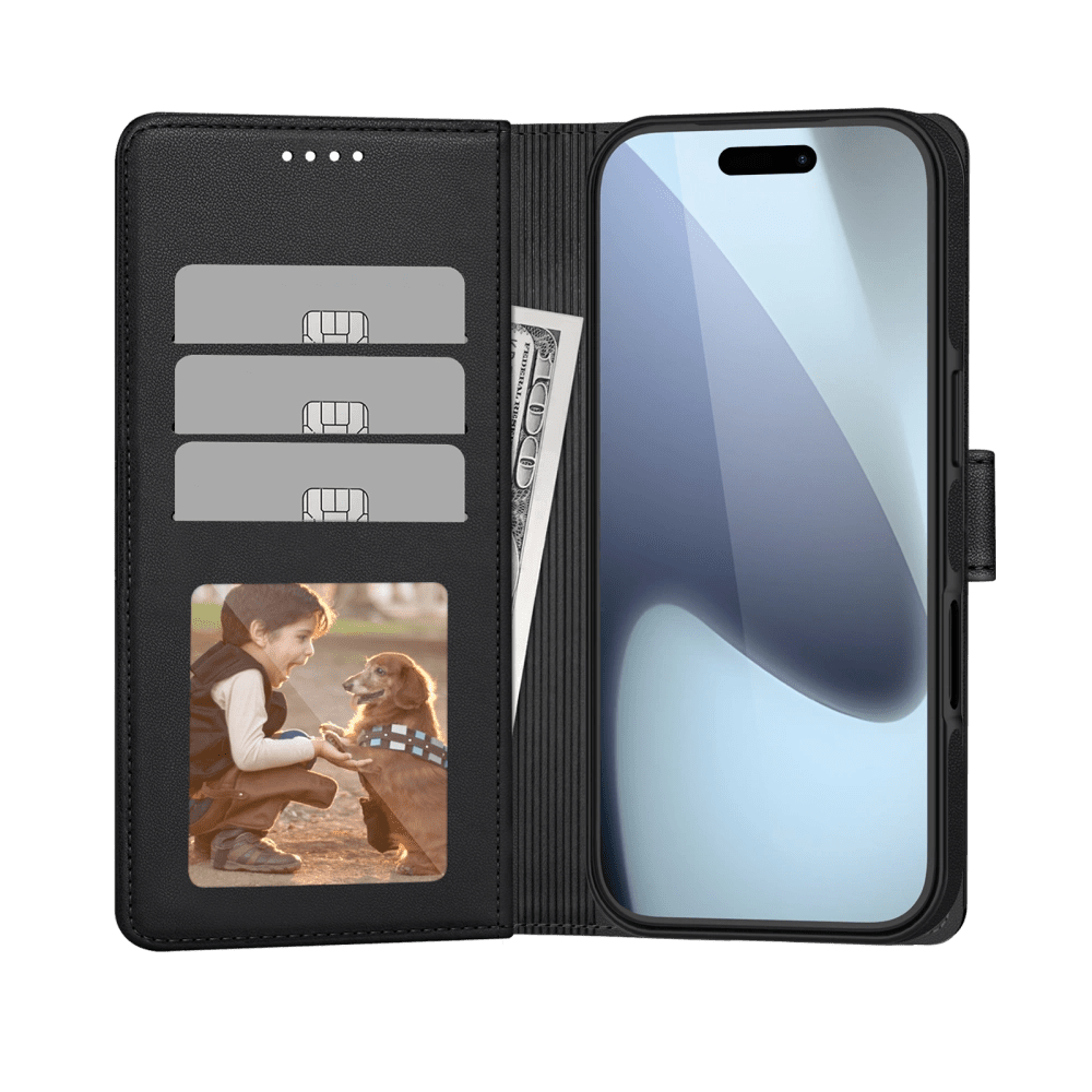 Tech - Protect iPhone 17 Pro Θήκη Πορτοφόλι Stand από Δερματίνη με Αποσπώμενη θήκη MagSafe - Matte Black