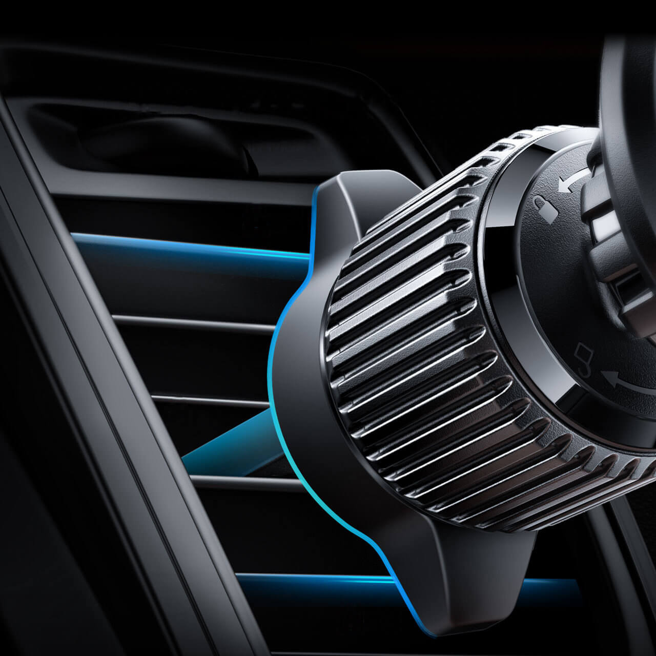 Acefast D6 Μαγνητική Βάση Αυτοκινήτου για τον Αεραγωγό - Black