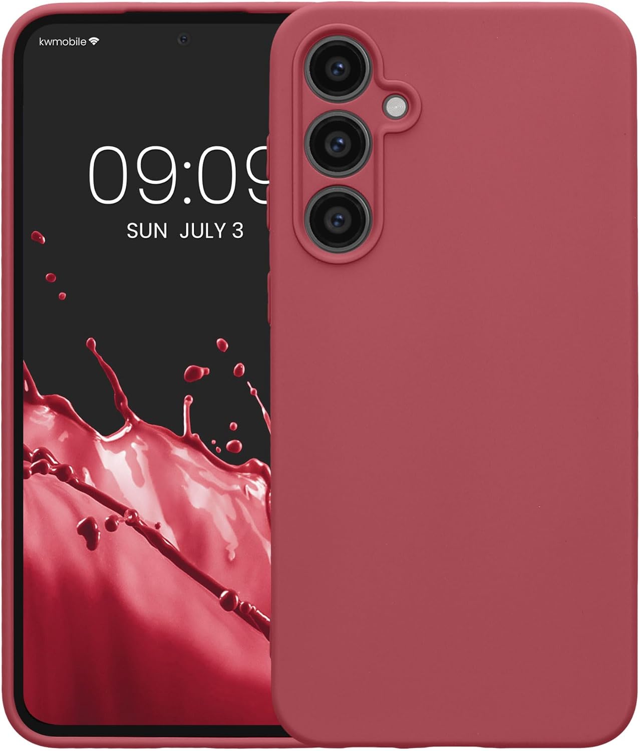 KW Samsung Galaxy S23 FE Θήκη Σιλικόνης TPU - Dark Rose - KWM000021LO006C