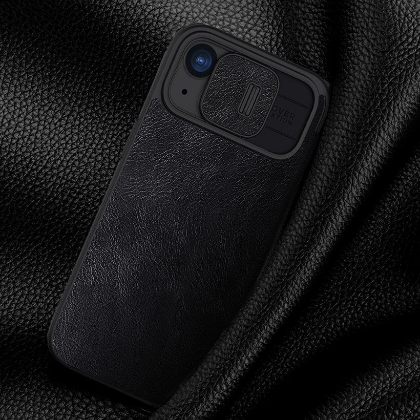 Nillkin iPhone 15 Pro Qin Pro Leather Θήκη Βιβλίο με Κάλυμμα για την Κάμερα - Black