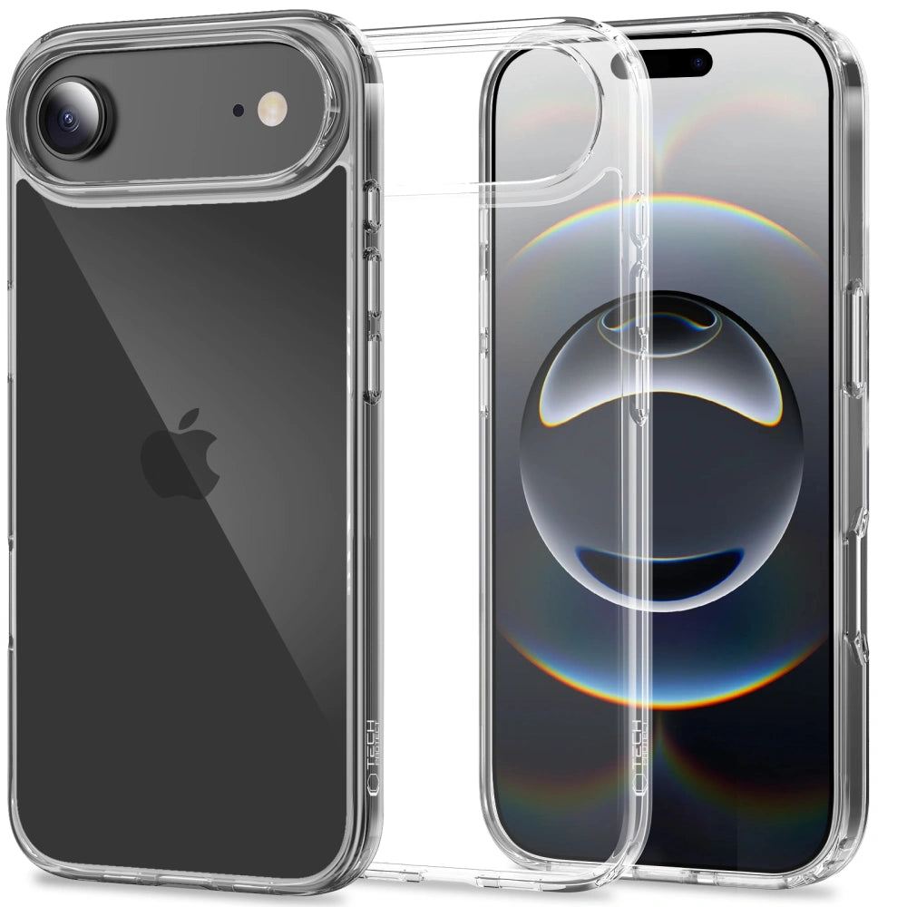 Tech-Protect iPhone Air Flexair Hybrid - Σκληρή Θήκη με Πλαίσιο Σιλικόνης - Διάφανη