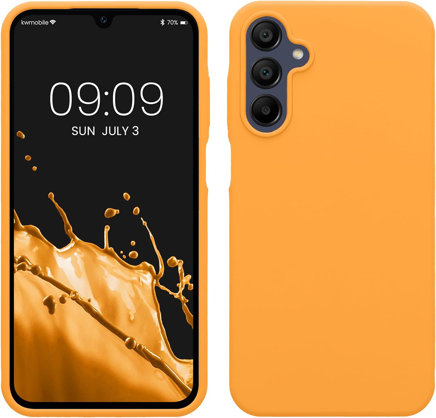 KW Samsung Galaxy A15 4G / A15 5G Θήκη Σιλικόνης Rubberized TPU - Fruity Orange