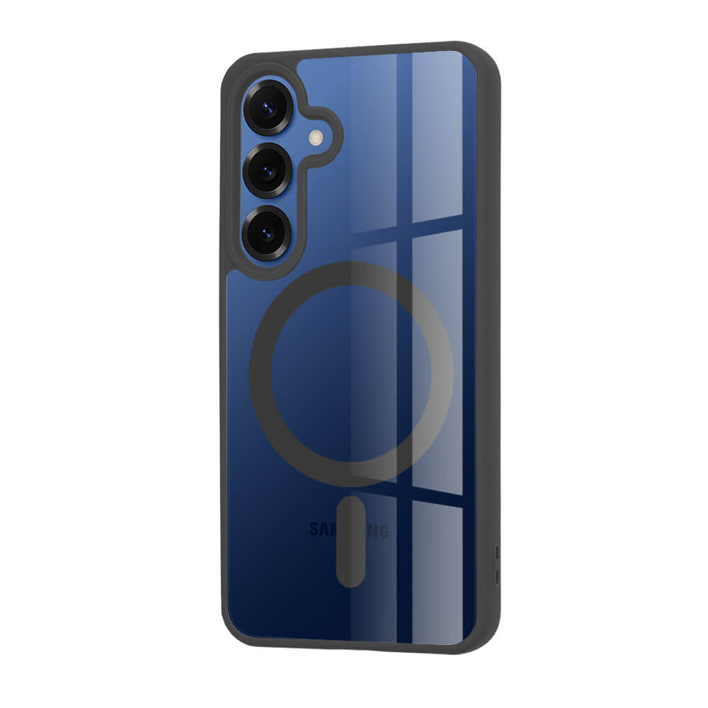 Techsuit Samsung Galaxy S25 - MagSafe Pro - Σκληρή Θήκη με Πλαίσιο Σιλικόνης - Black