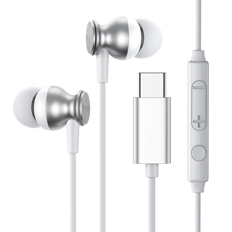 Joyroom JR - EC04 Handsfree Ακουστικά με Ενσωματωμένο Μικρόφωνο - Silver