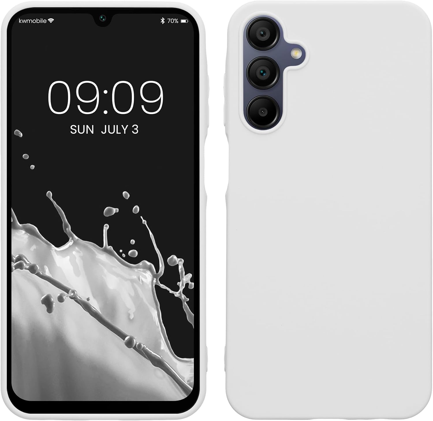 KW Samsung Galaxy A15 4G / A15 5G Λεπτή Θήκη Σιλικόνης TPU - Matte White