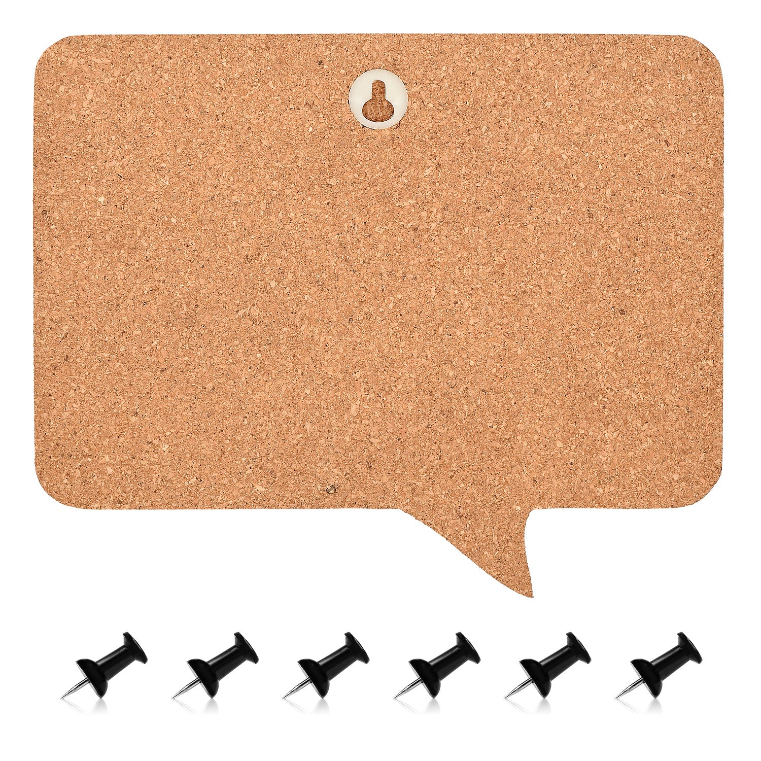 Navaris Cork Memo Boards - Σετ με 3 Πίνακες Ανακοινώσεων και Πινέζες - Cork - 45367.01