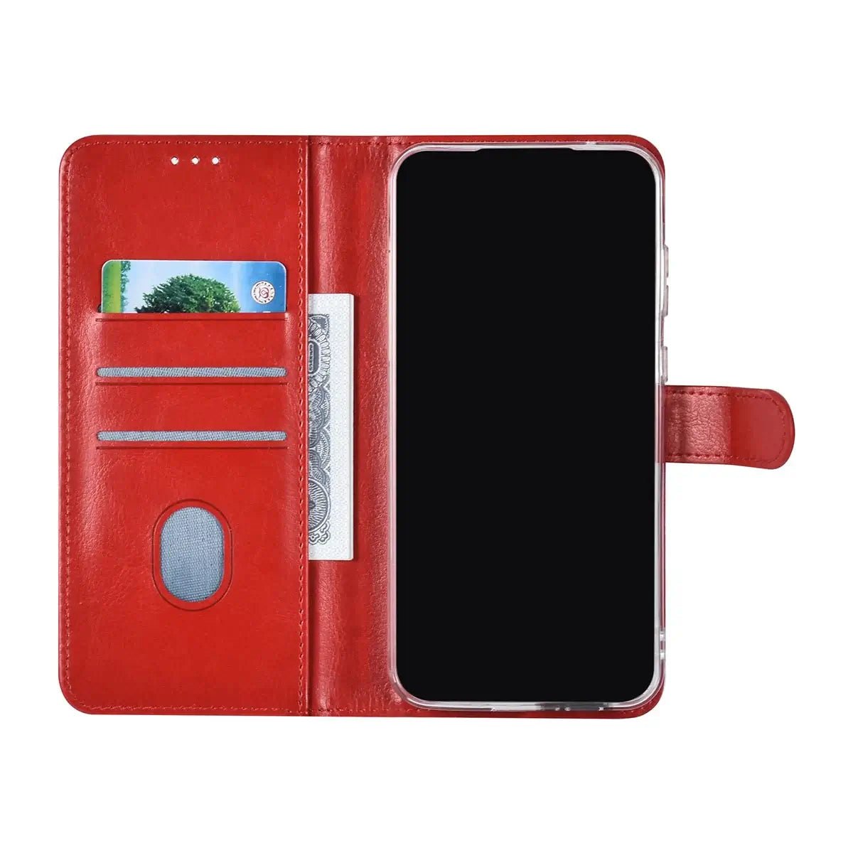 Tuniq Samsung Galaxy A55 5G - Θήκη Πορτοφόλι Stand από Δερματίνη - Κόκκινη