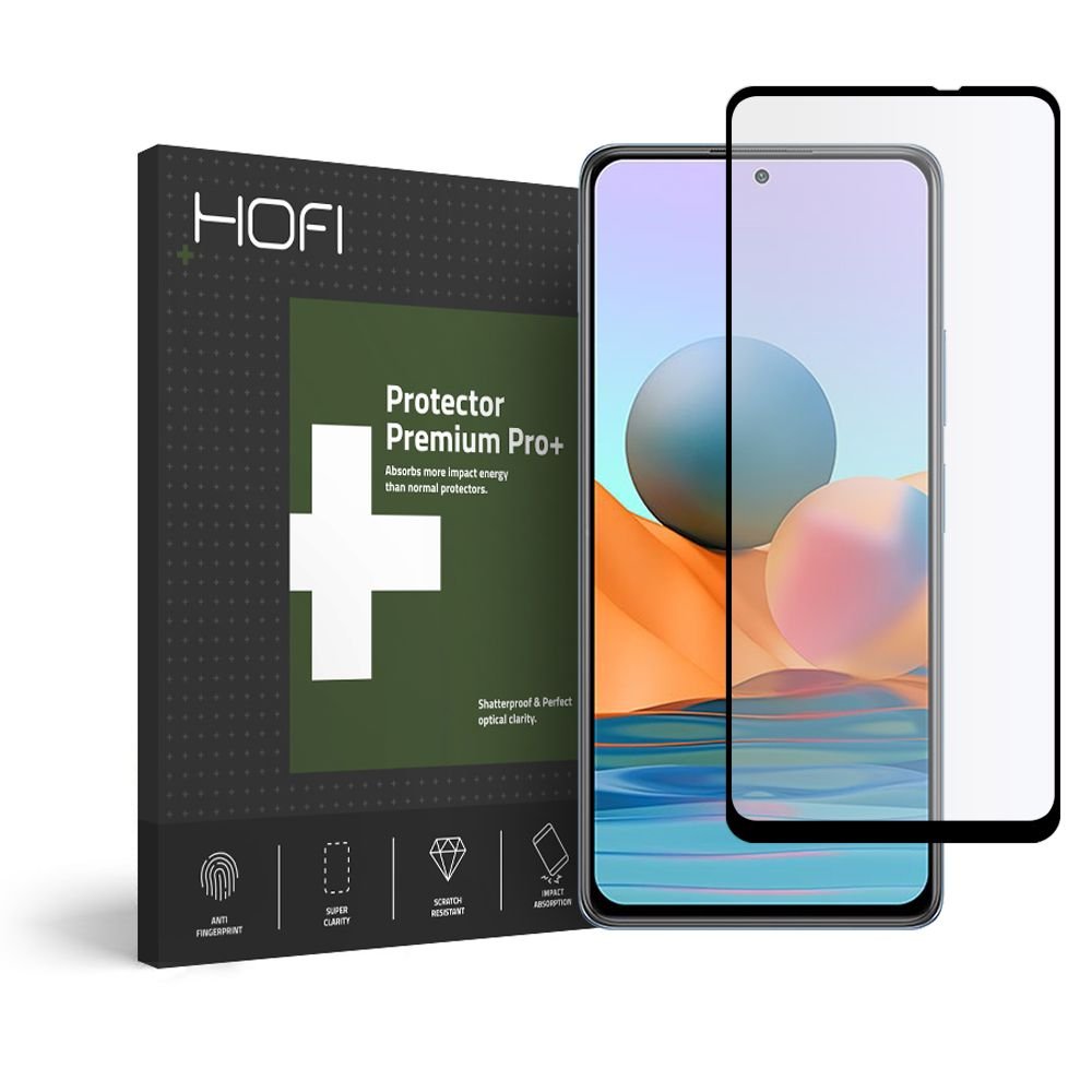 Hofi Xiaomi Redmi Note 10 Pro - Glass + 0.3mm 2.5D 9H Full Screen Tempered Glass Αντιχαρακτικό Γυαλί Οθόνης - Black
