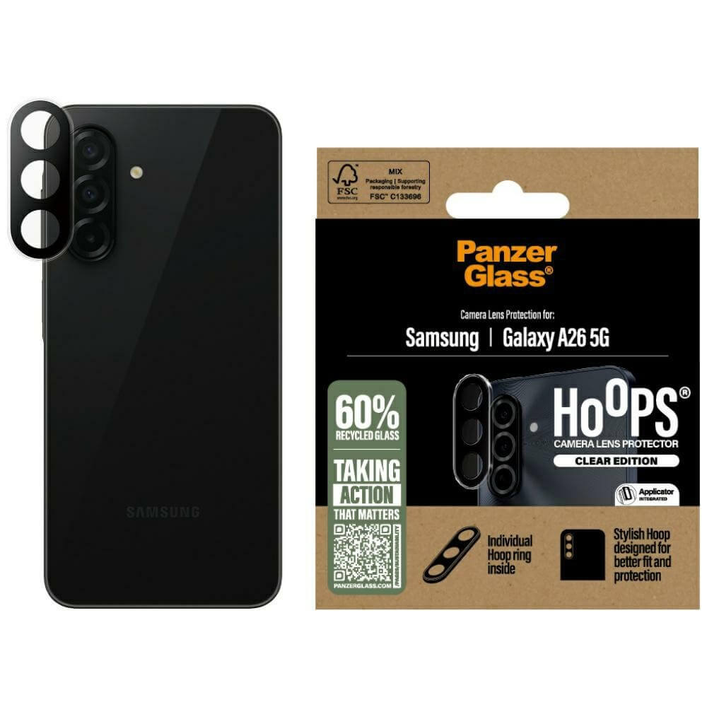 PanzerGlass Samsung Galaxy A26 5G Hoops Camera Lens Protector Αντιχαρακτικό Γυαλί για την Κάμερα - Διάφανο
