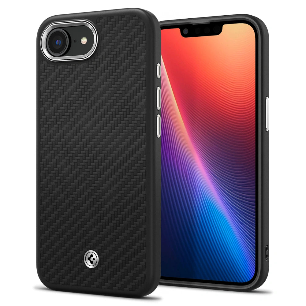 Spigen iPhone 16e Enzo Aramid Mag Σκληρή Θήκη Aramid Fiber με MagSafe - Matte Black