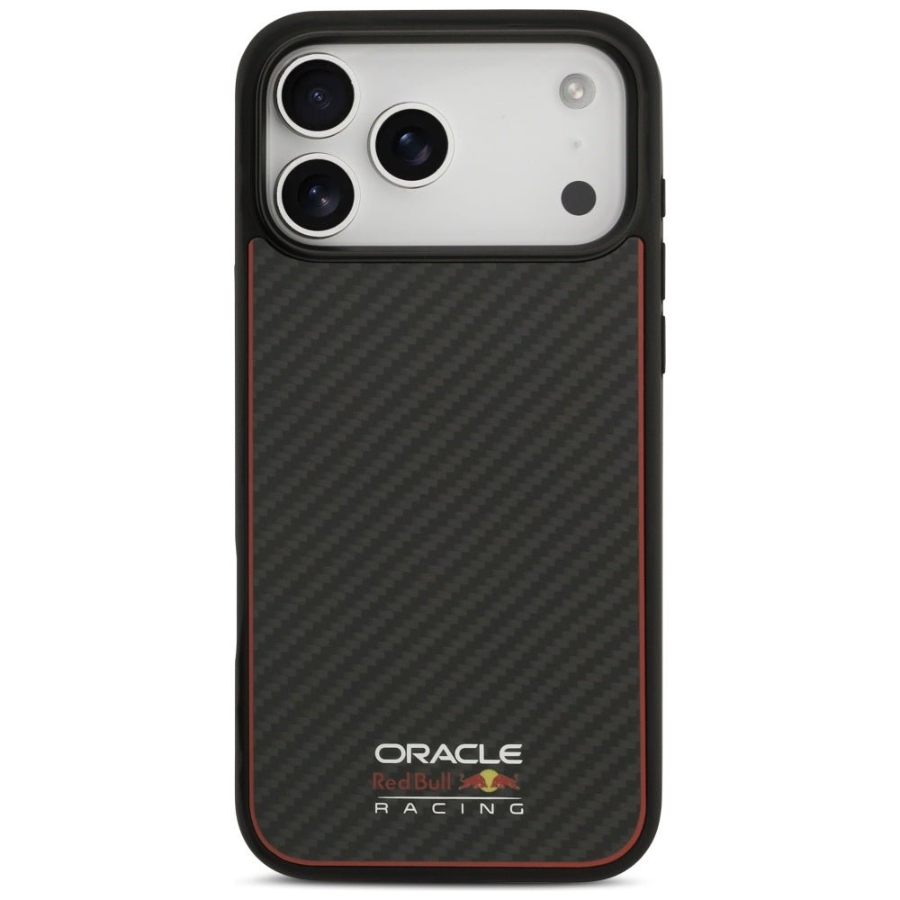 Red Bull iPhone 17 Pro Max - Kevlar Logo Matt MagSafe - Σκληρή Θήκη με Πλαίσιο Σιλικόνης - Black - RBHMP17X24CFOSK