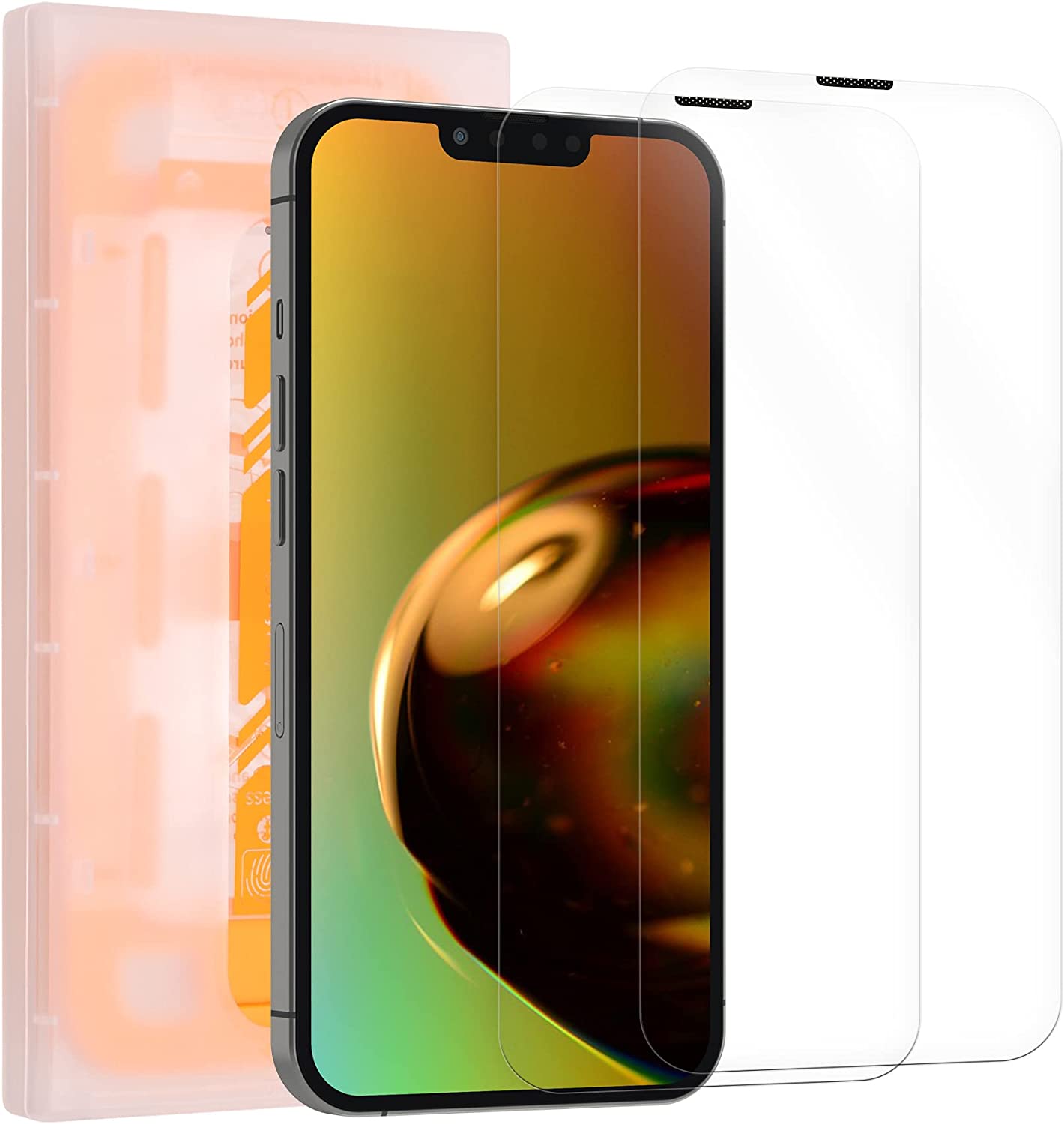 Kalibri iPhone 13 / iPhone 13 Pro - Full Screen Αντιχαρακτικό Γυαλί Οθόνης - 2 Τεμάχια - Διάφανα - 58588.1