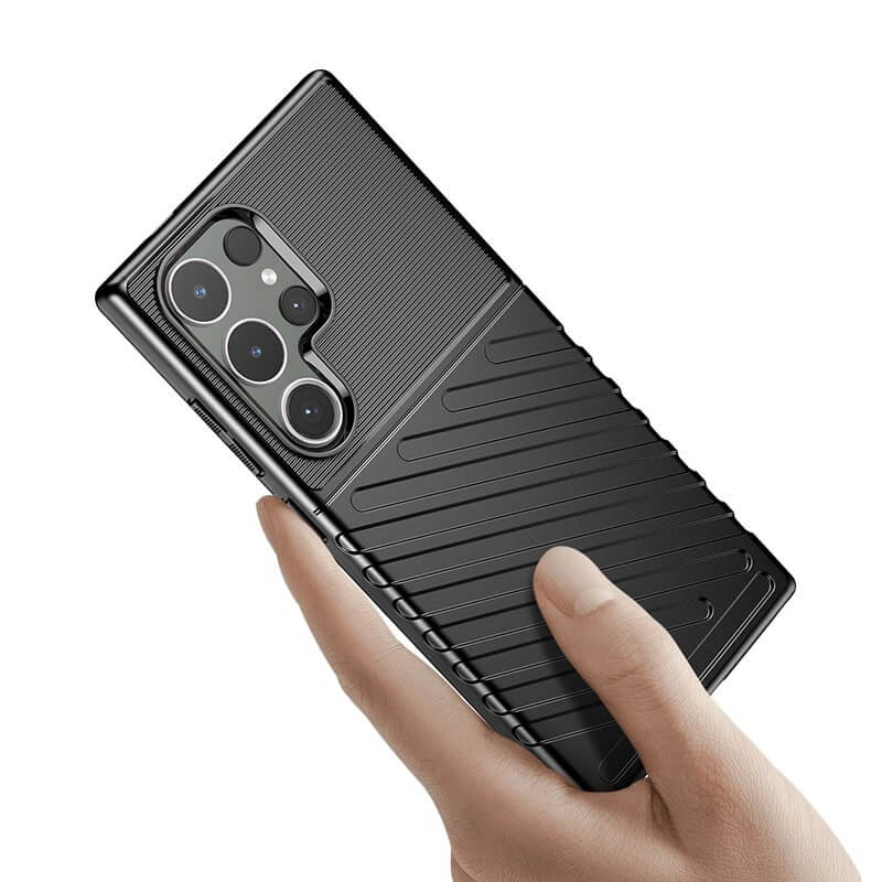 OEM Samsung Galaxy S24 Ultra Θήκη Thunder Tough Rugged Armor - Black